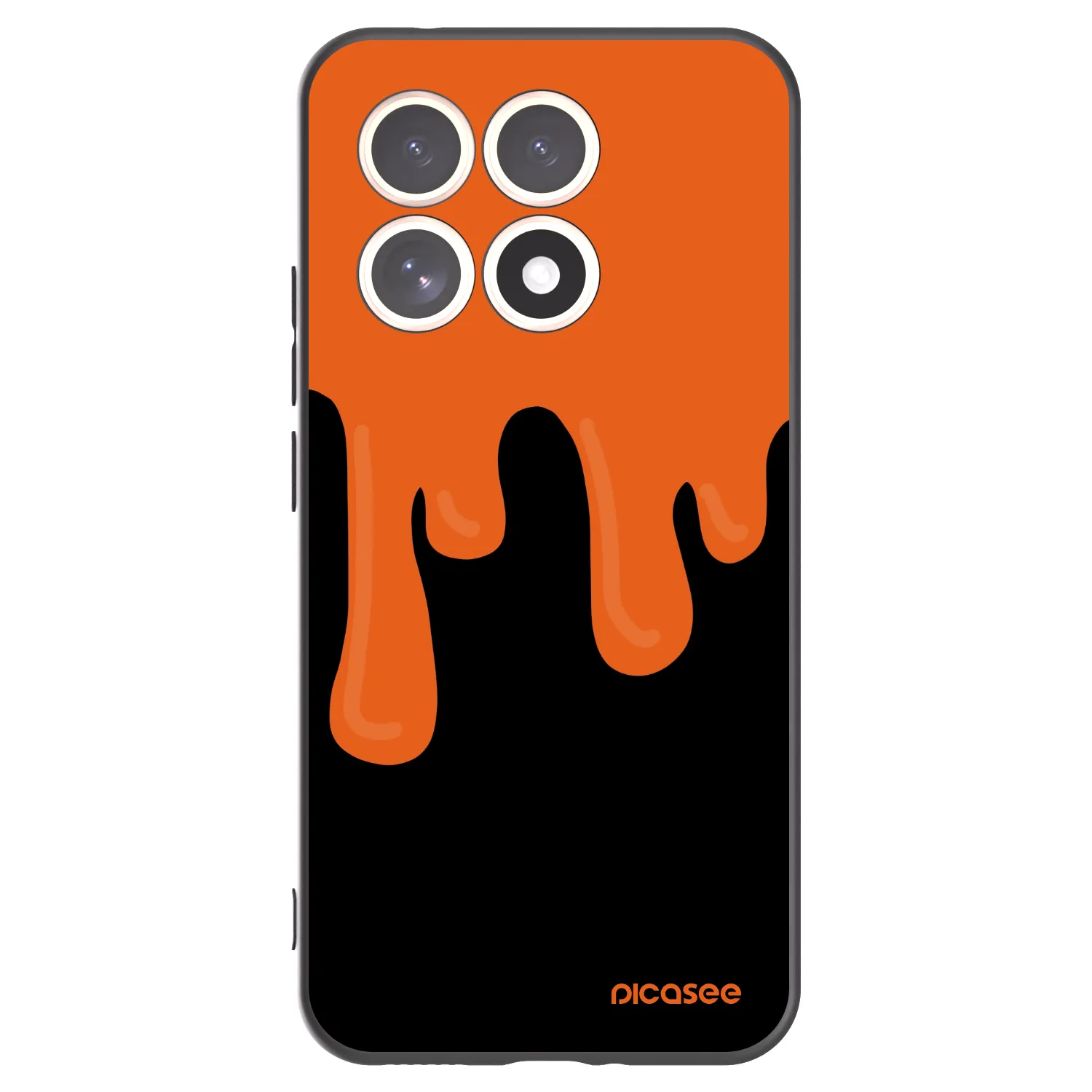 Picasee fekete szilikon tok az alábbi mobiltelefonokra Xiaomi 15T - Orange spooky