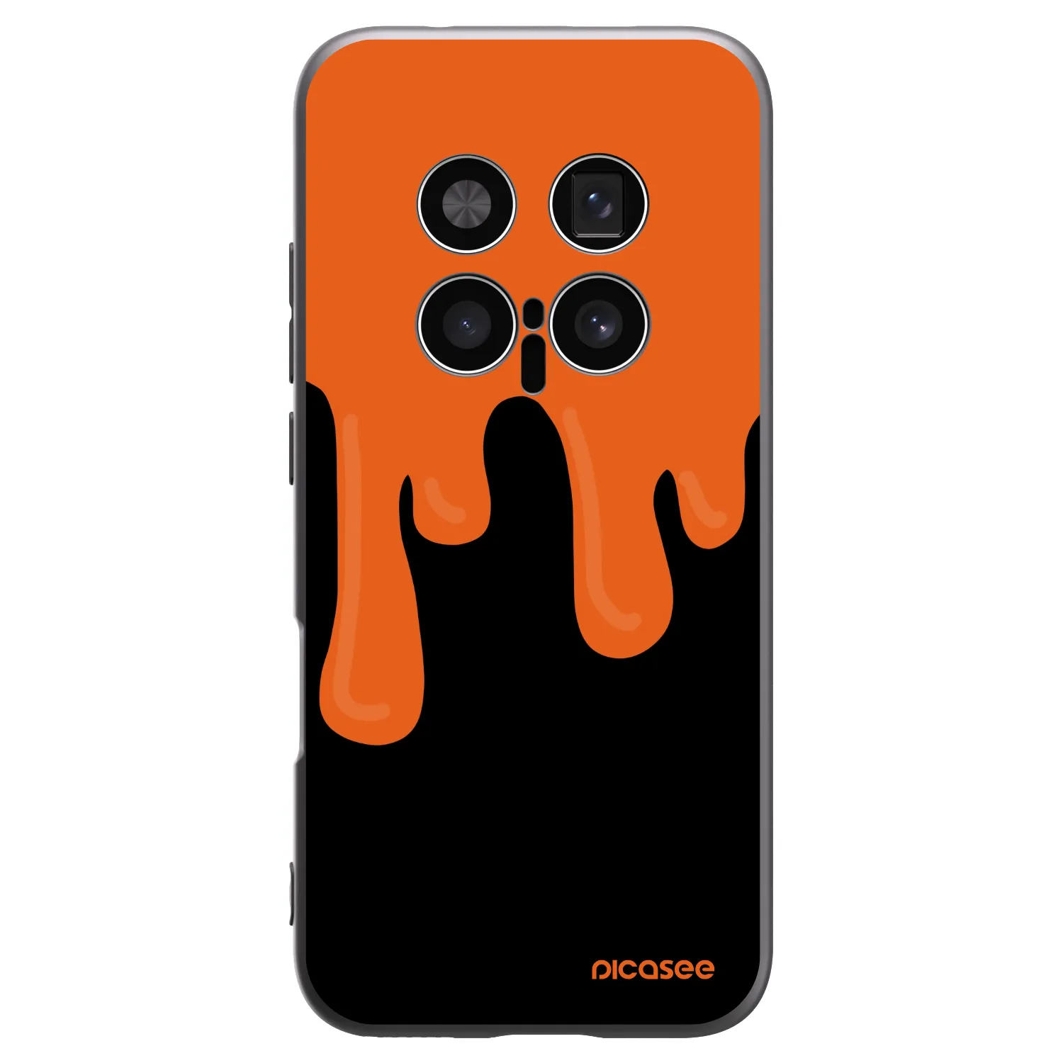 Picasee fekete szilikon tok az alábbi mobiltelefonokra Honor Magic8 Pro 5G - Orange spooky