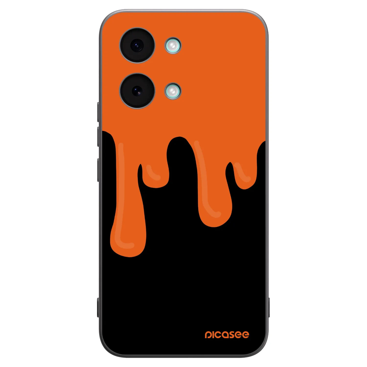 Picasee fekete szilikon tok az alábbi mobiltelefonokra Xiaomi Poco X8 Pro Max - Orange spooky