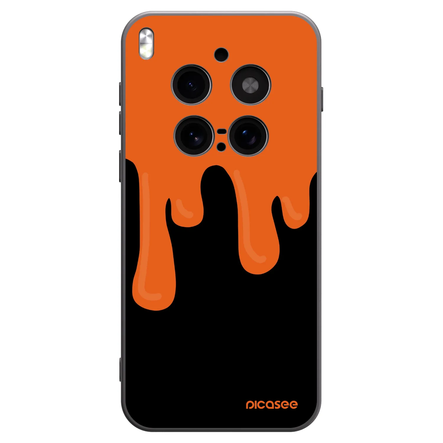 Picasee fekete szilikon tok az alábbi mobiltelefonokra Vivo X300 Pro - Orange spooky