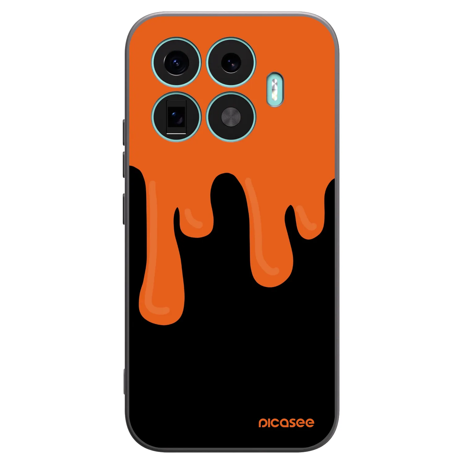 Picasee fekete szilikon tok az alábbi mobiltelefonokra Xiaomi 17T - Orange spooky
