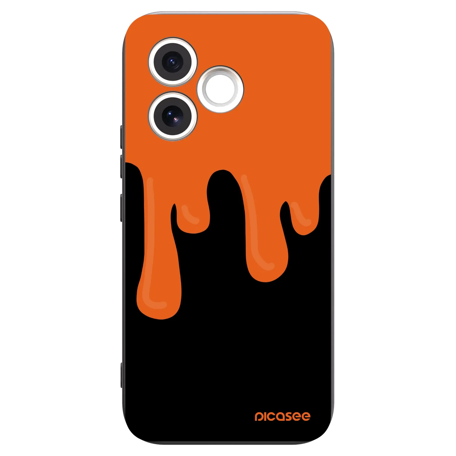 Picasee fekete szilikon tok az alábbi mobiltelefonokra Honor 600 Lite - Orange spooky