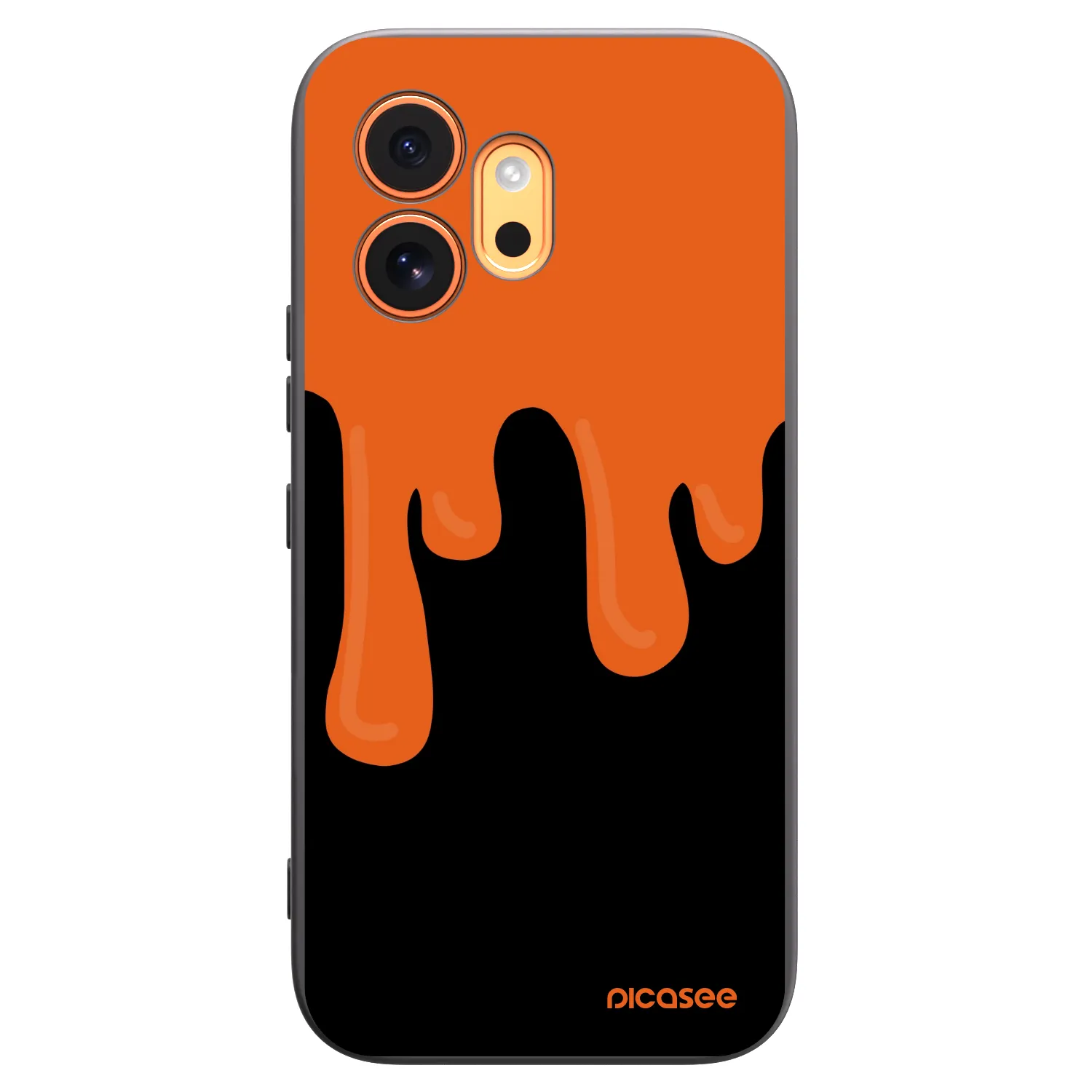Picasee fekete szilikon tok az alábbi mobiltelefonokra Honor 600 - Orange spooky