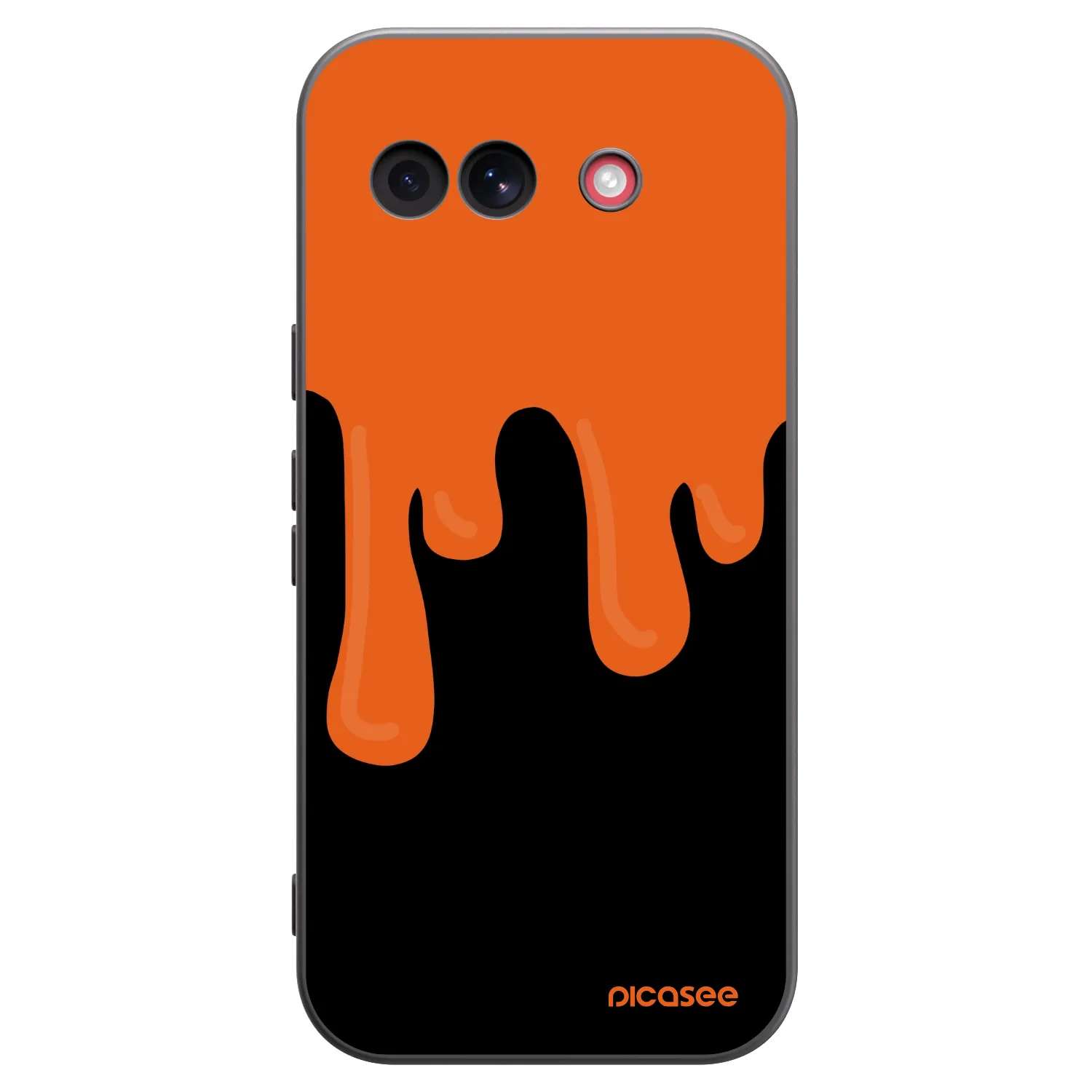 Picasee fekete szilikon tok az alábbi mobiltelefonokra Google Pixel 10a - Orange spooky