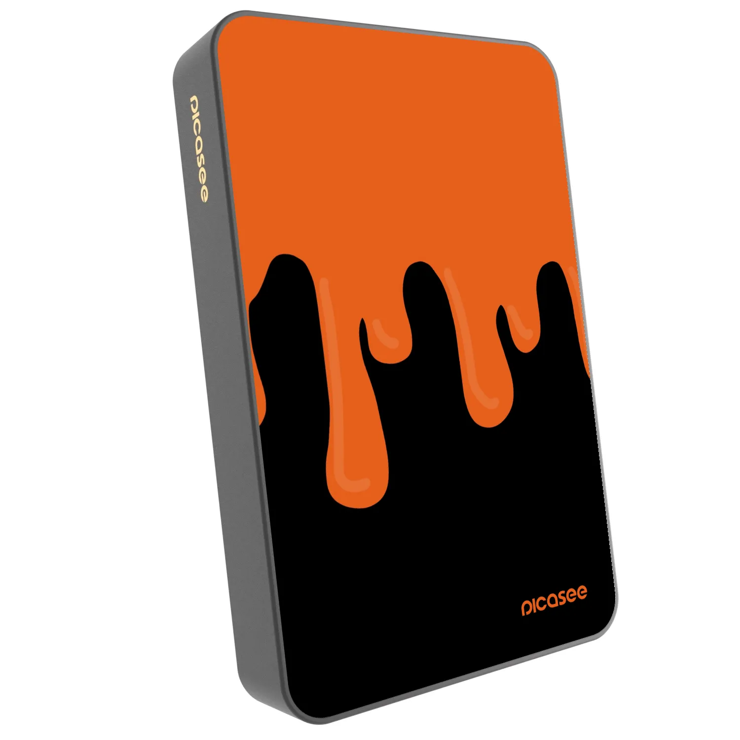 Picasee Powerbank MagSafe 10 000 mAh Szürke - Orange spooky