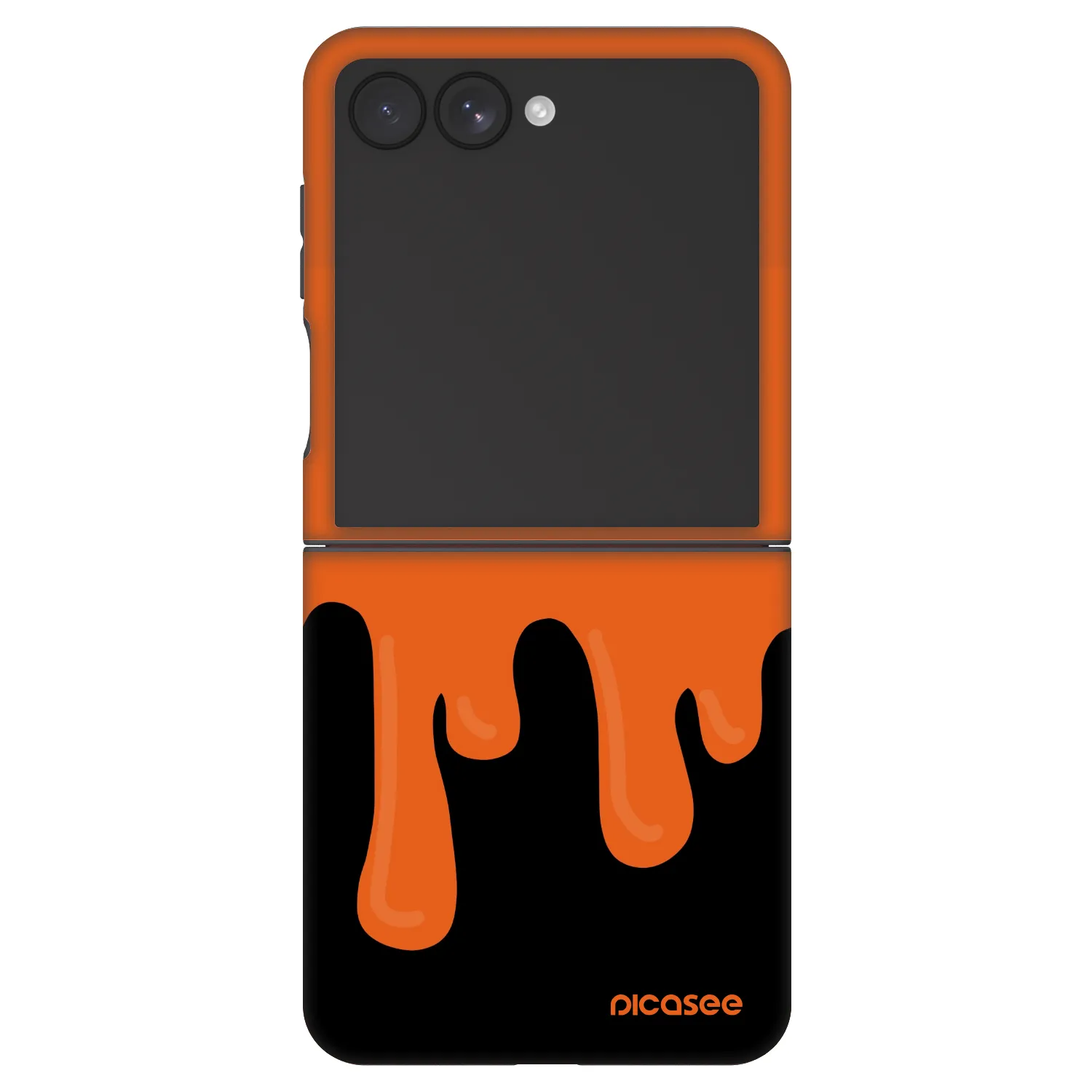 Picasee Fashion Case Samsung Galaxy Z Flip7 5G - Orange spooky