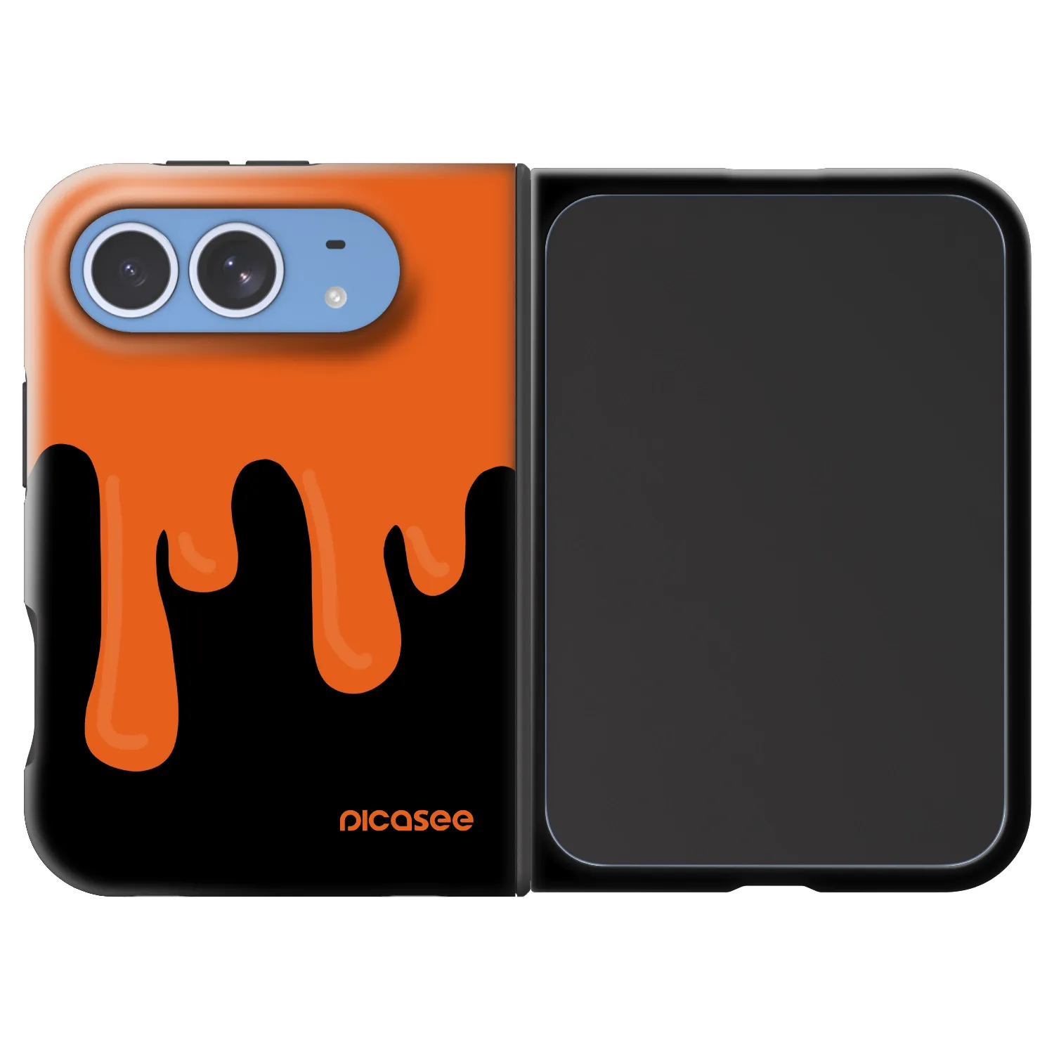 Picasee Fashion Case MagSafe Apple iPhone Duo - Orange spooky