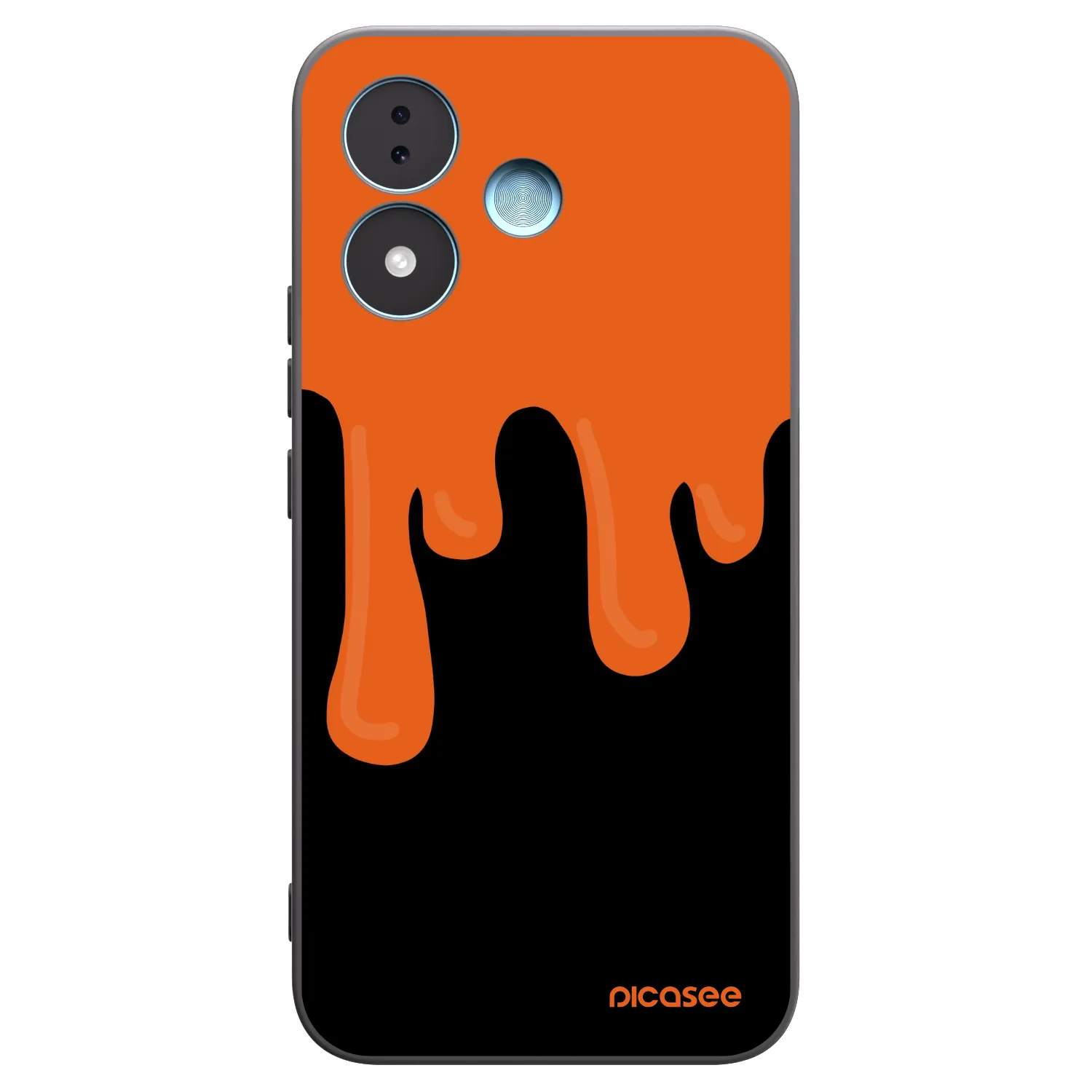 Picasee fekete szilikon tok az alábbi mobiltelefonokra Xiaomi Redmi Note 17 5G - Orange spooky