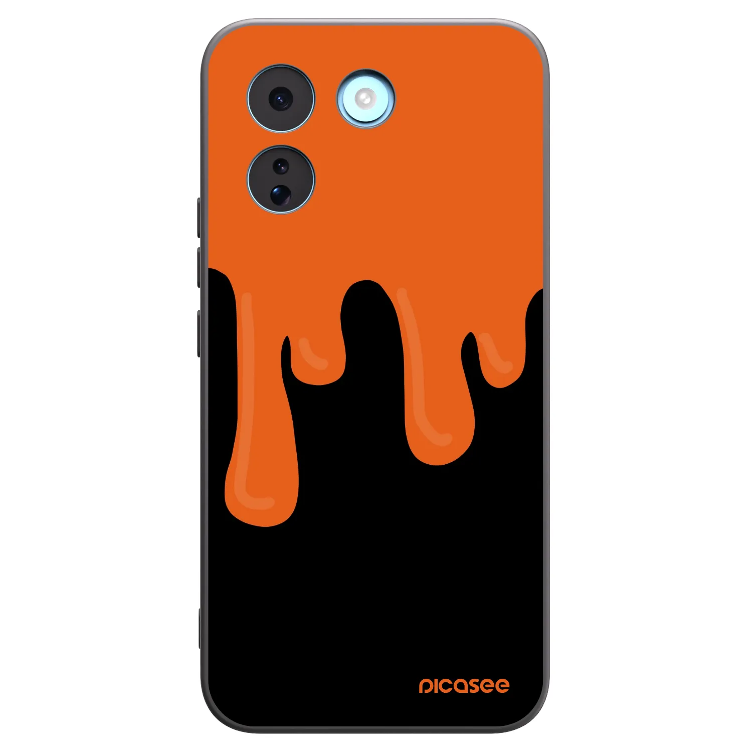 Picasee fekete szilikon tok az alábbi mobiltelefonokra Xiaomi Redmi Note 17 Pro MAX 5G - Orange spooky