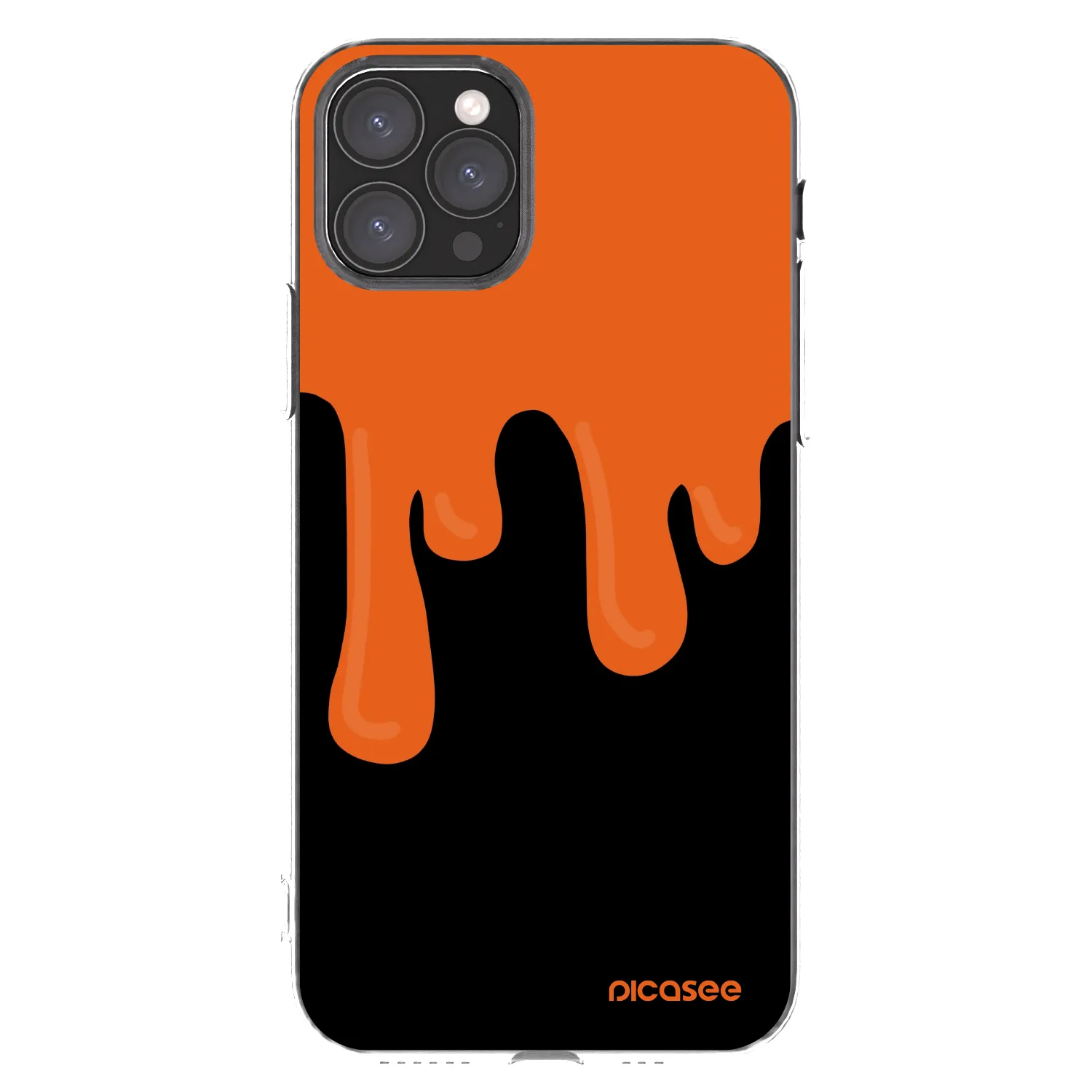 Picasee átlátszó szilikon tok az alábbi mobiltelefonokra Apple iPhone 11 Pro - Orange spooky