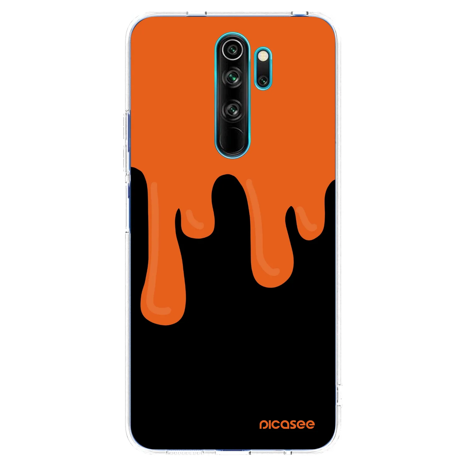 Picasee átlátszó szilikon tok az alábbi mobiltelefonokra Xiaomi Redmi Note 8 Pro - Orange spooky