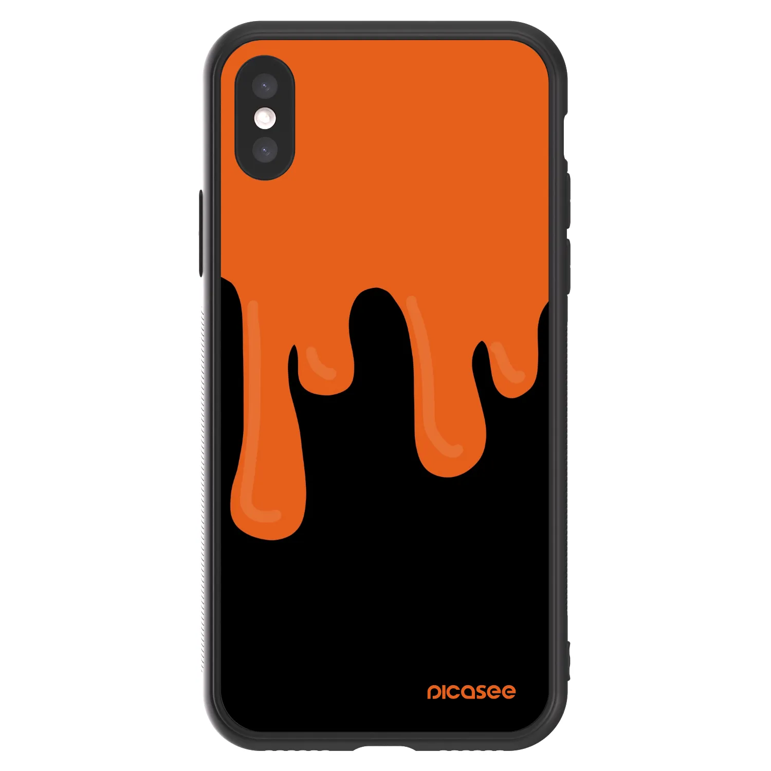 Picasee ULTIMATE CASE Apple iPhone X/XS - készülékre - Orange spooky