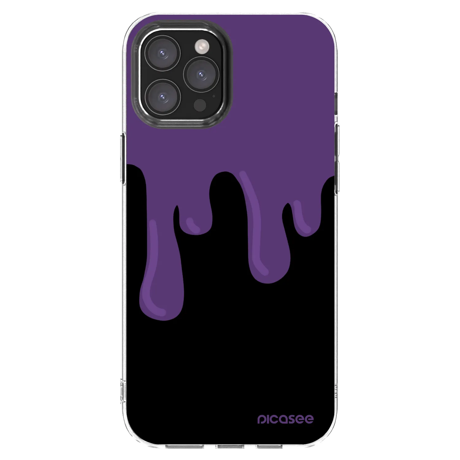 Picasee átlátszó szilikon tok az alábbi mobiltelefonokra Apple iPhone 12 Pro Max - Purple spooky