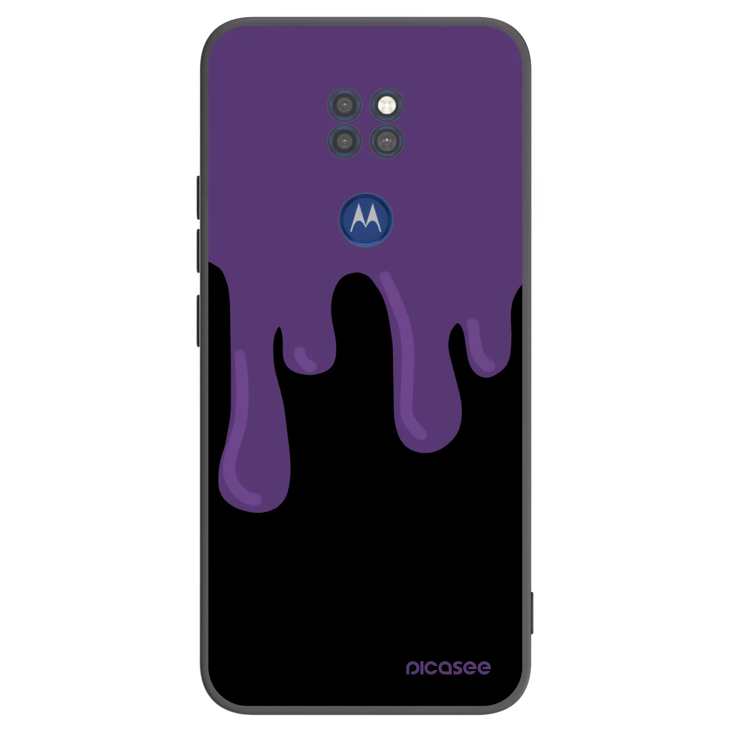 Picasee fekete szilikon tok az alábbi mobiltelefonokra Motorola Moto G9 Play - Purple spooky