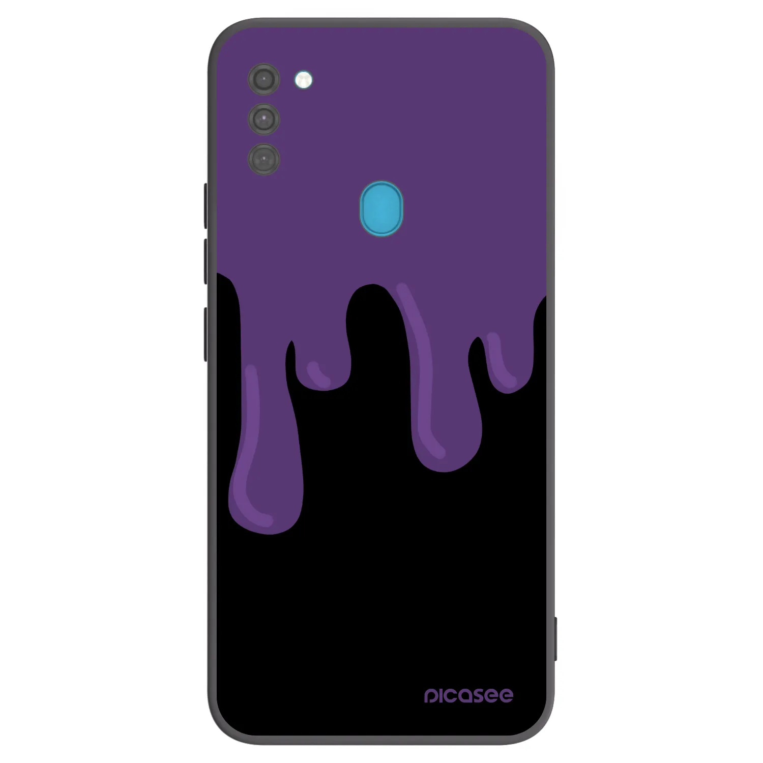 Picasee fekete szilikon tok az alábbi mobiltelefonokra Samsung Galaxy M11 - Purple spooky