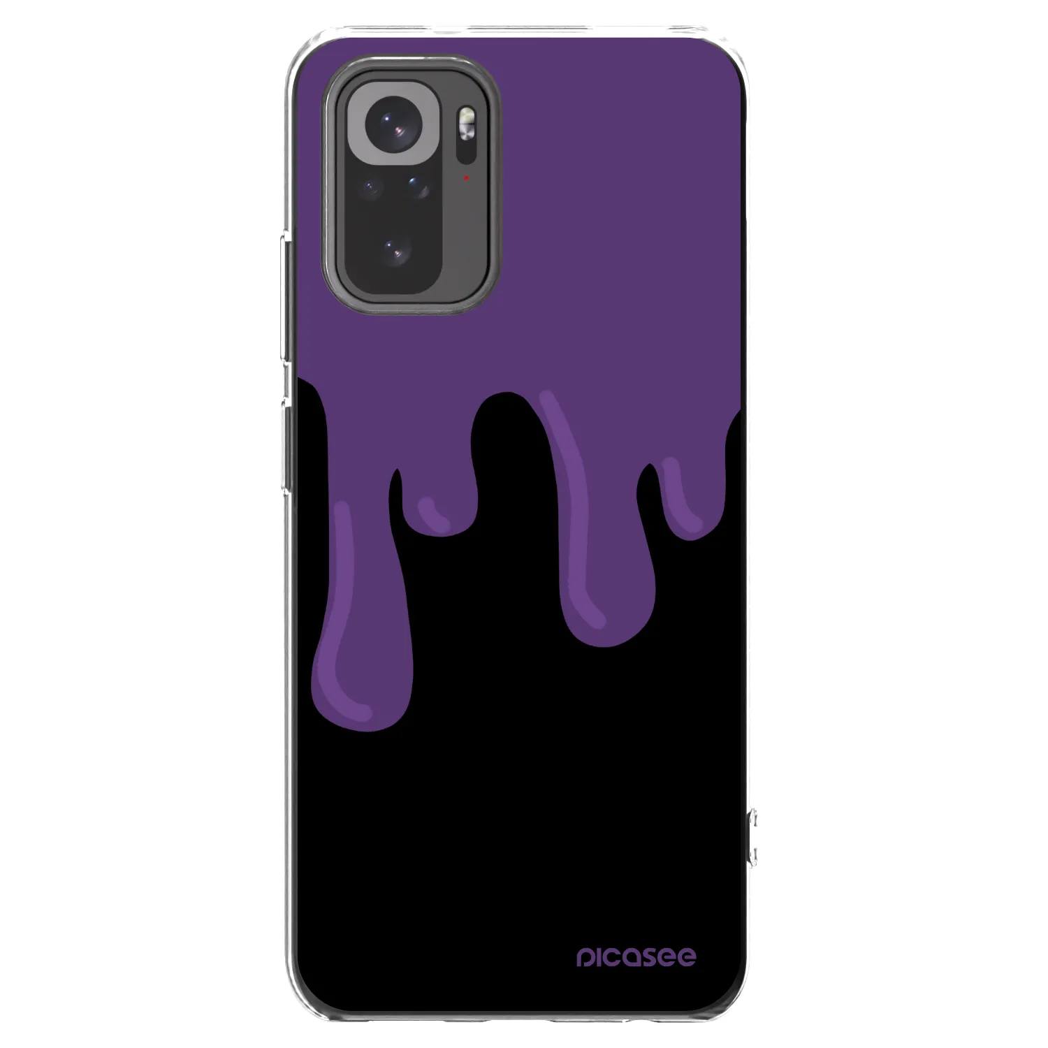 Picasee átlátszó szilikon tok az alábbi mobiltelefonokra Xiaomi Redmi Note 10 - Purple spooky