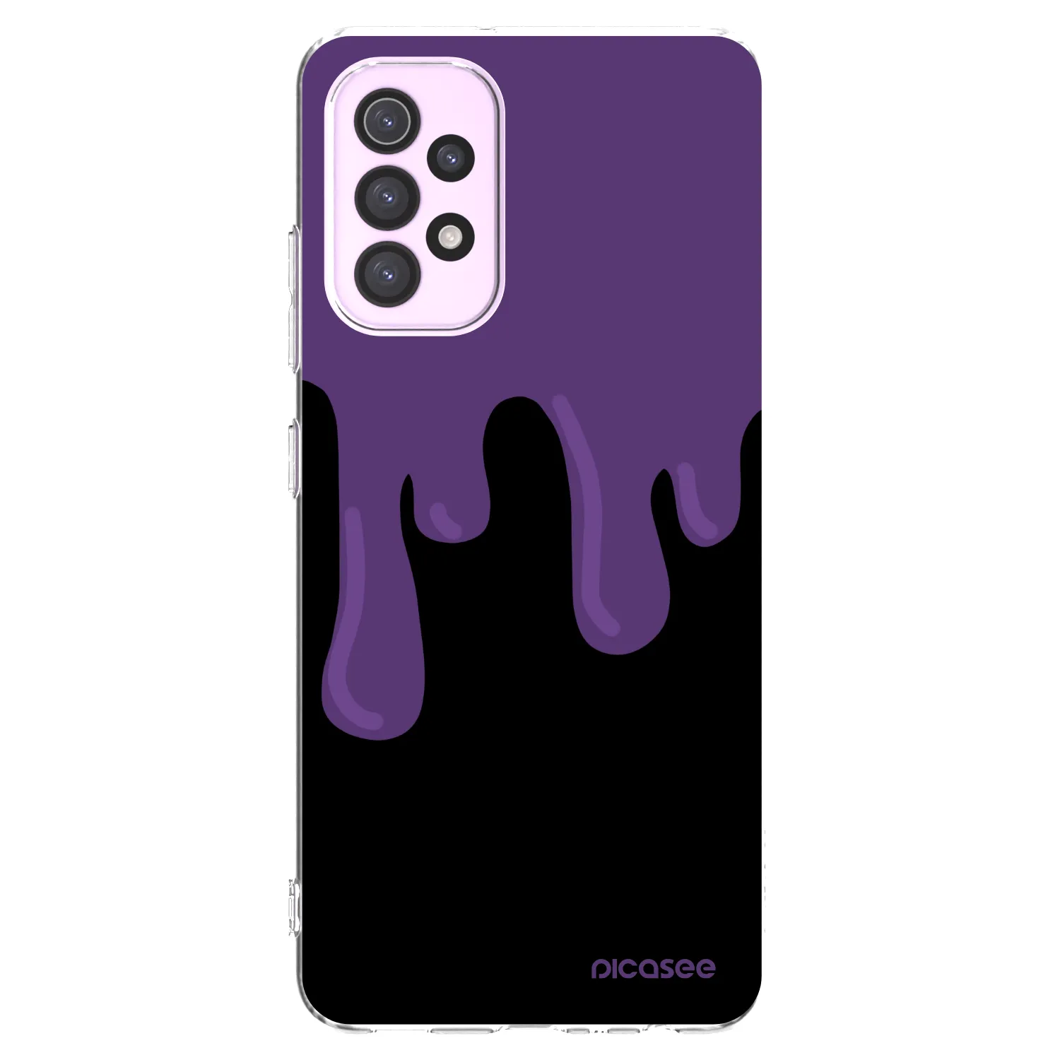Picasee átlátszó szilikon tok az alábbi mobiltelefonokra Samsung Galaxy A32 5G A326B - Purple spooky