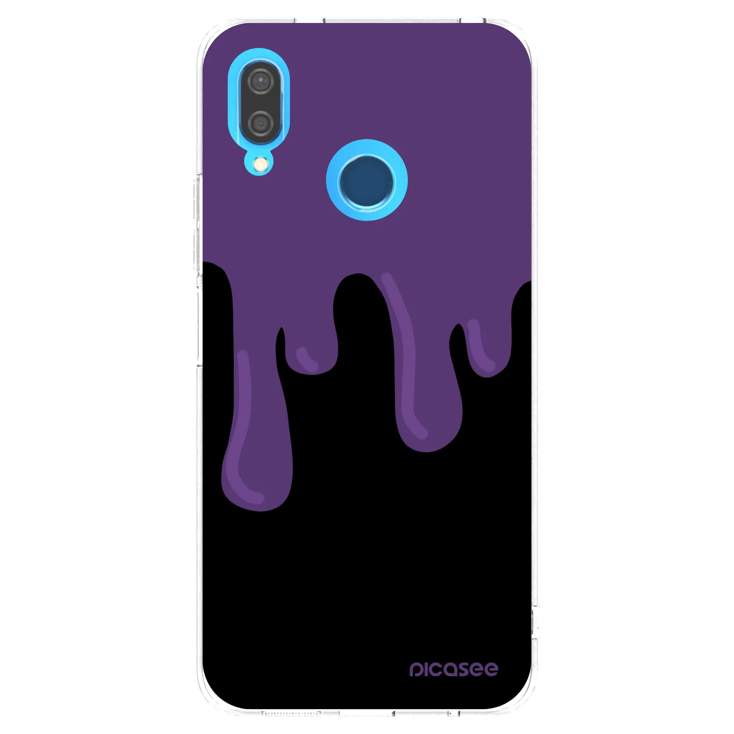Picasee átlátszó szilikon tok az alábbi mobiltelefonokra Huawei P20 Lite - Purple spooky