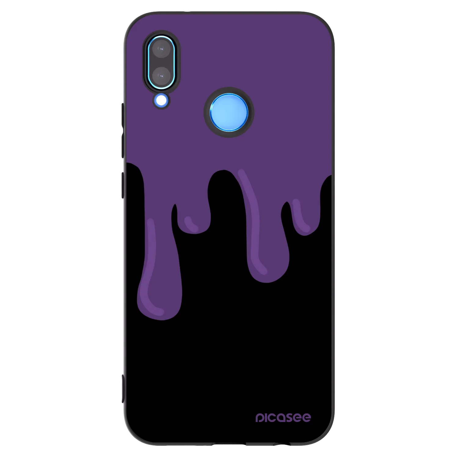 Picasee fekete szilikon tok az alábbi mobiltelefonokra Huawei P20 Lite - Purple spooky