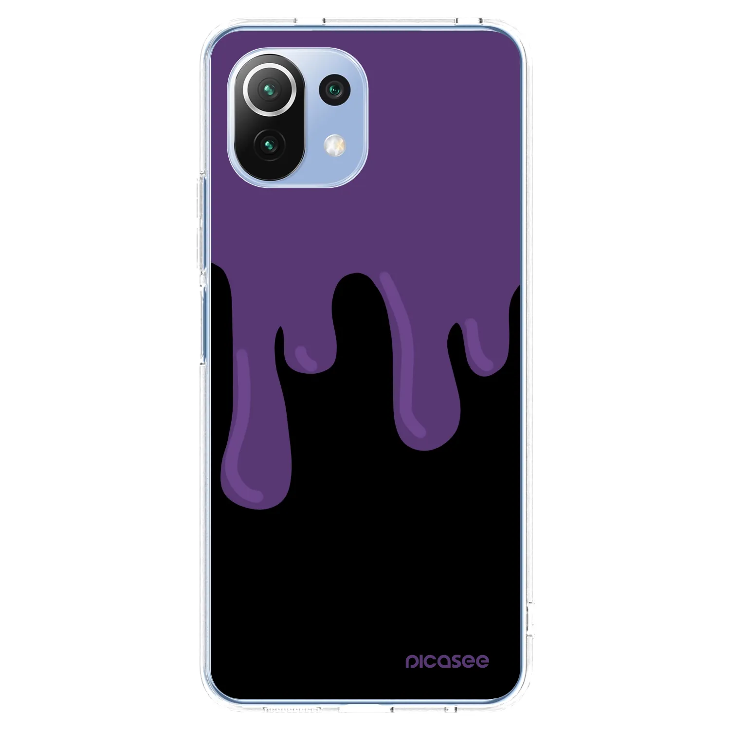 Picasee átlátszó szilikon tok az alábbi mobiltelefonokra Xiaomi Mi 11 Lite - Purple spooky