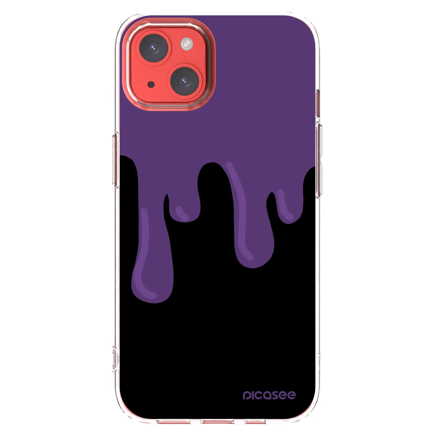 Picasee átlátszó szilikon tok az alábbi mobiltelefonokra Apple iPhone 13 - Purple spooky