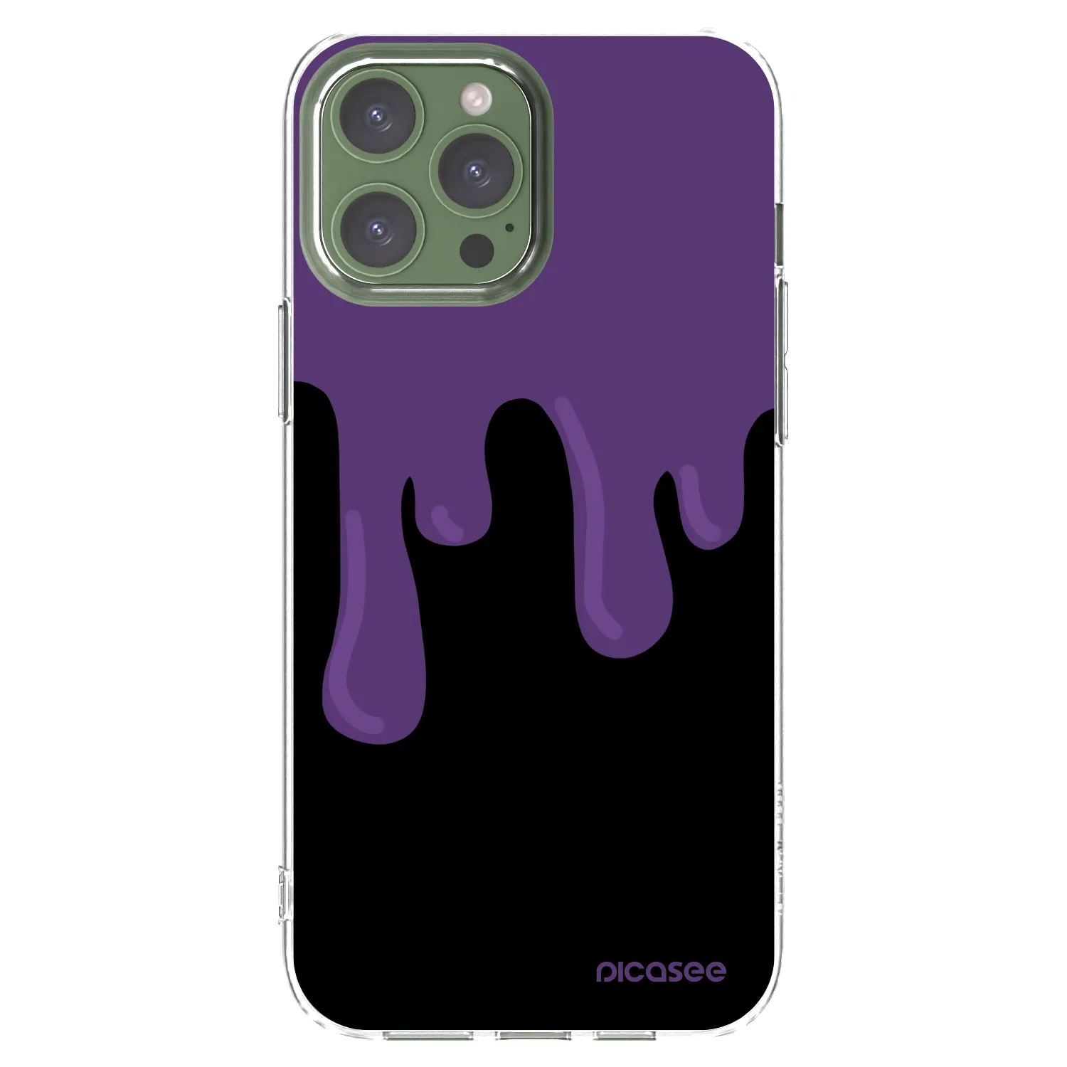 Picasee átlátszó szilikon tok az alábbi mobiltelefonokra Apple iPhone 13 Pro Max - Purple spooky