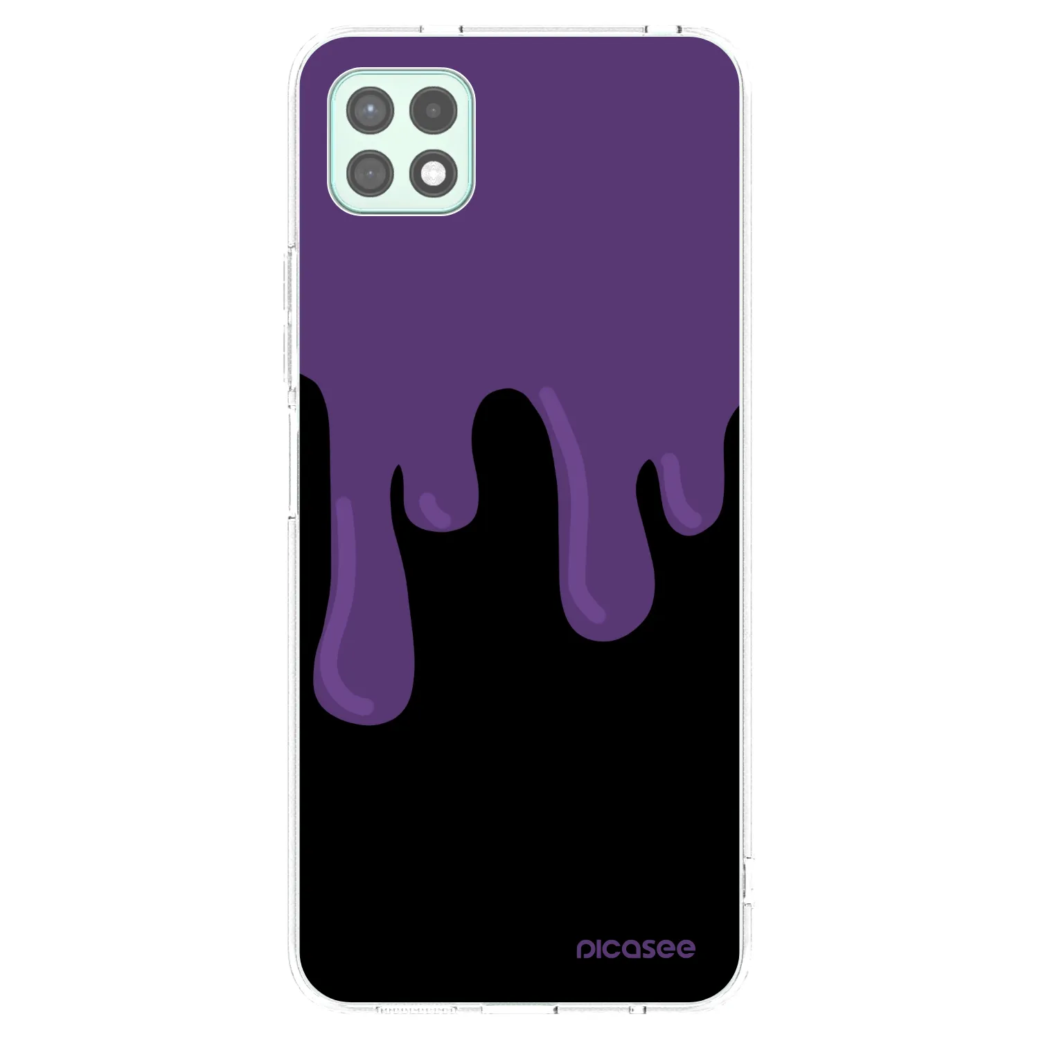 Picasee átlátszó szilikon tok az alábbi mobiltelefonokra Samsung Galaxy A22 A226B 5G - Purple spooky