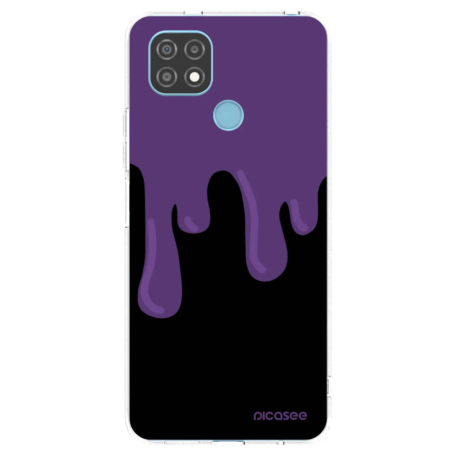 Picasee átlátszó szilikon tok az alábbi mobiltelefonokra Realme C21 - Purple spooky