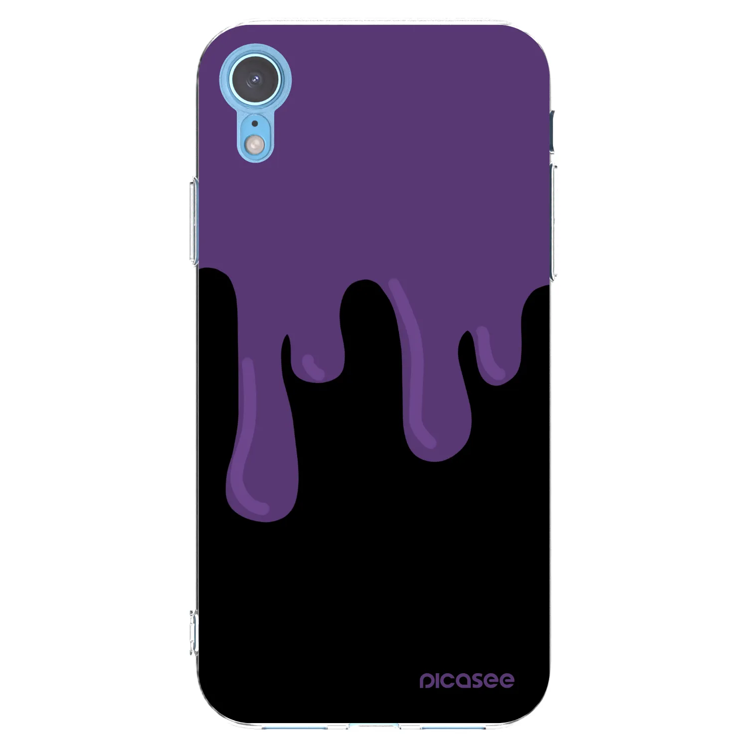Picasee átlátszó szilikon tok az alábbi mobiltelefonokra Apple iPhone XR - Purple spooky