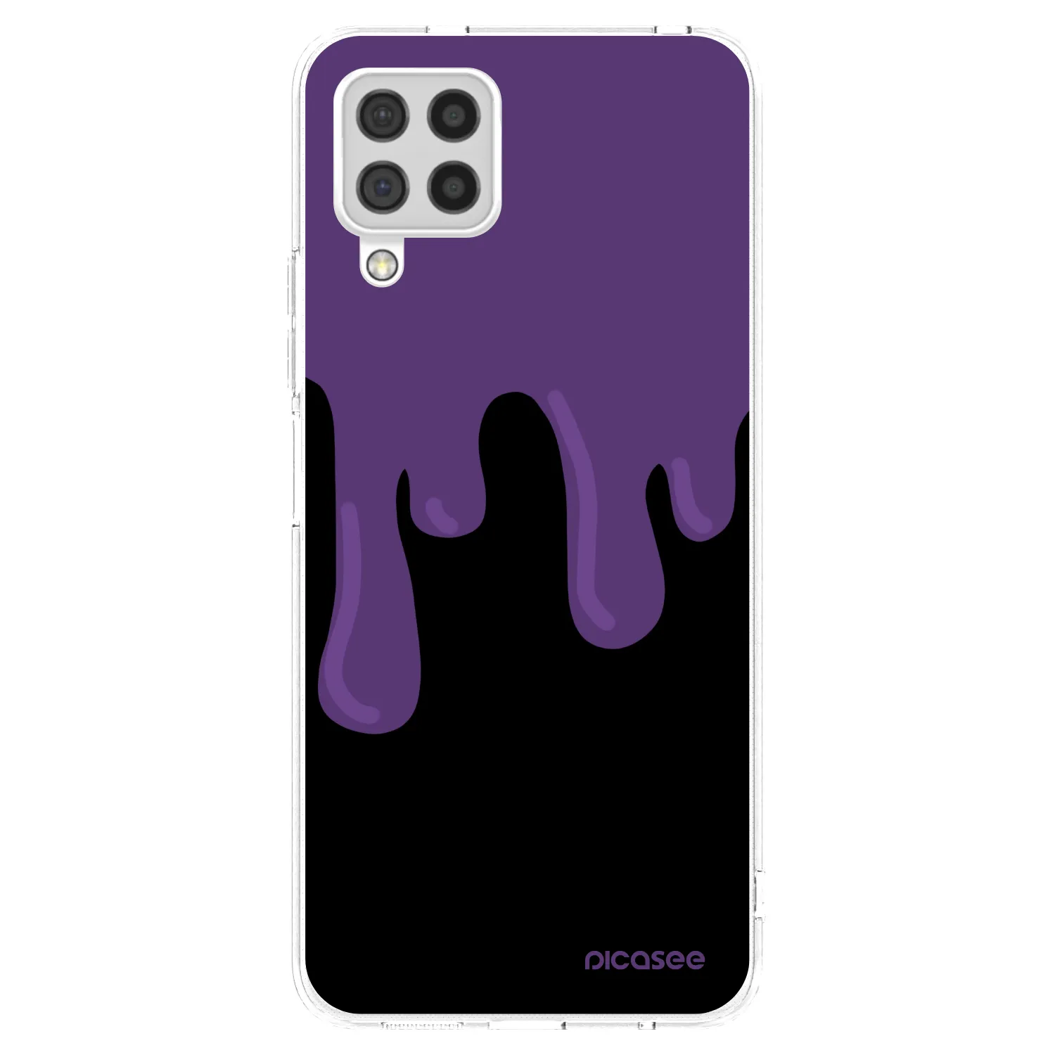 Picasee átlátszó szilikon tok az alábbi mobiltelefonokra Samsung Galaxy A22 A225F 4G - Purple spooky