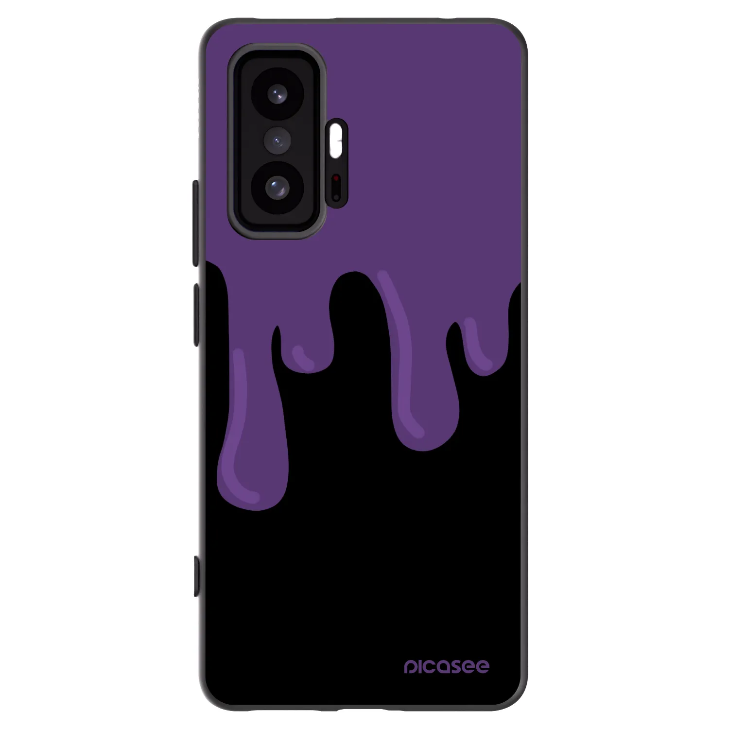 Picasee fekete szilikon tok az alábbi mobiltelefonokra Xiaomi 11T Pro - Purple spooky