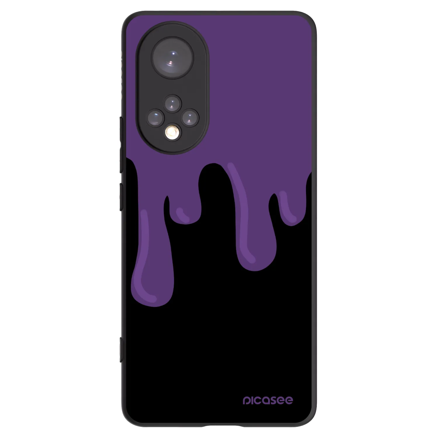Picasee fekete szilikon tok az alábbi mobiltelefonokra Huawei Nova 9 - Purple spooky