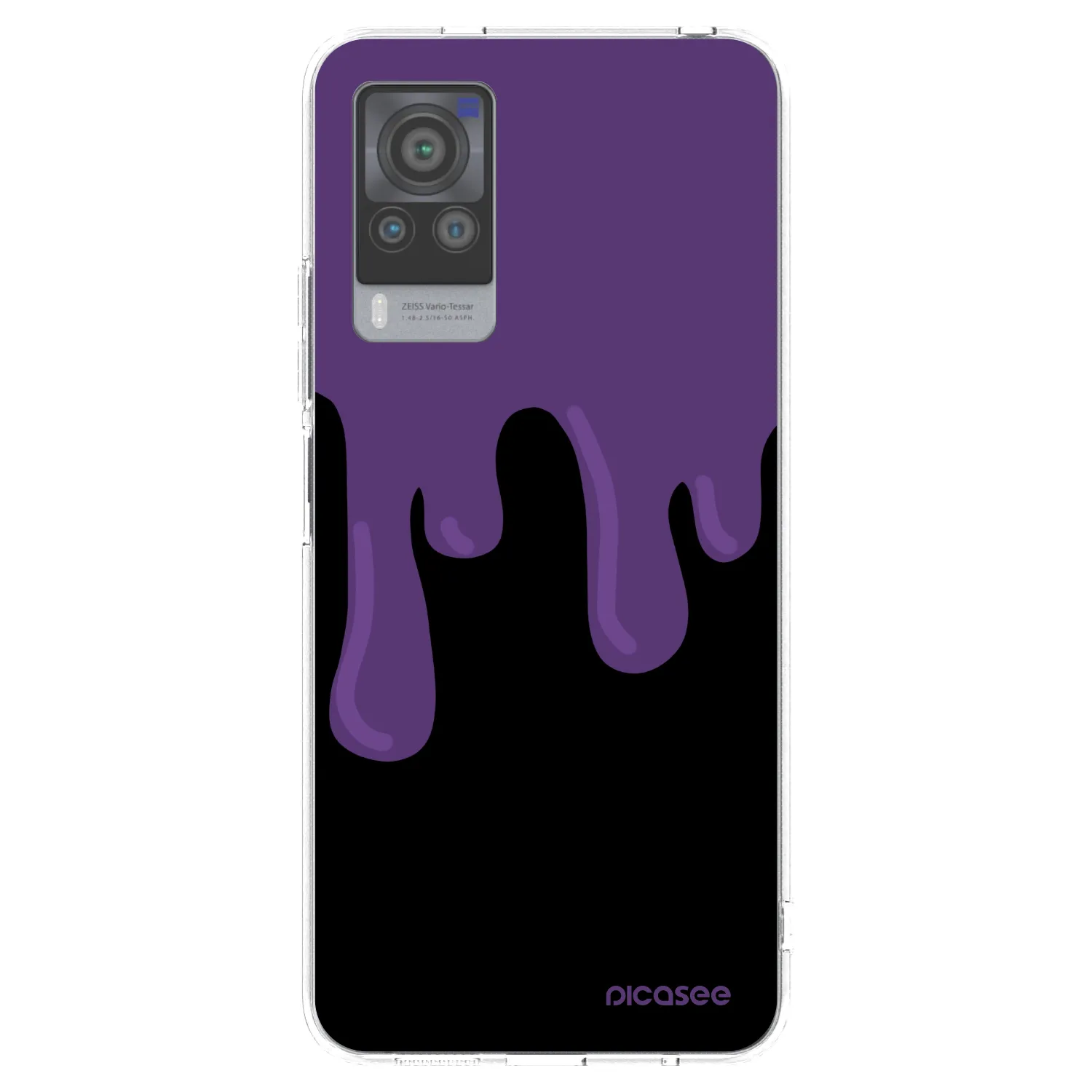 Picasee átlátszó szilikon tok az alábbi mobiltelefonokra Vivo X60 Pro 5G - Purple spooky