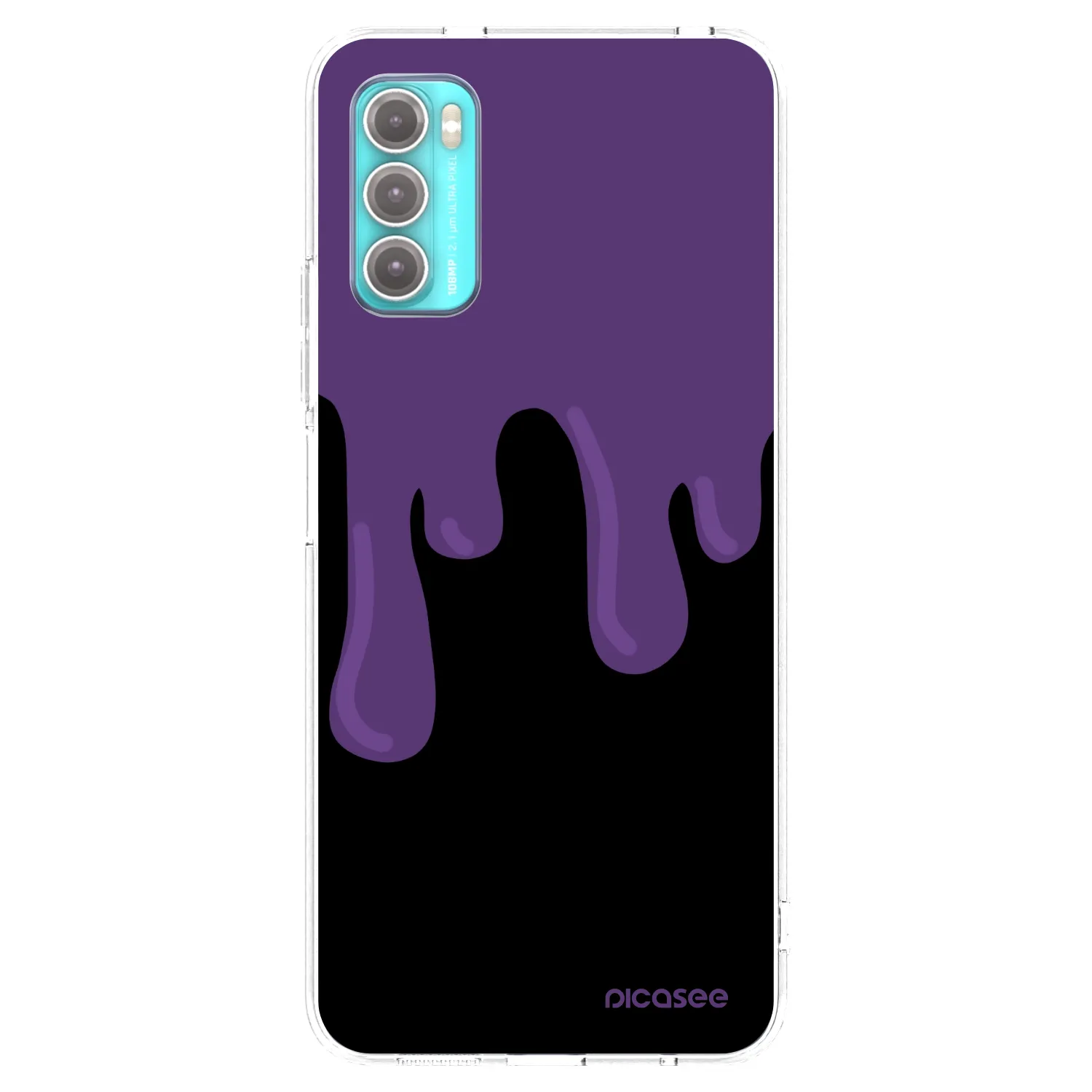 Picasee átlátszó szilikon tok az alábbi mobiltelefonokra Motorola Moto G60 - Purple spooky