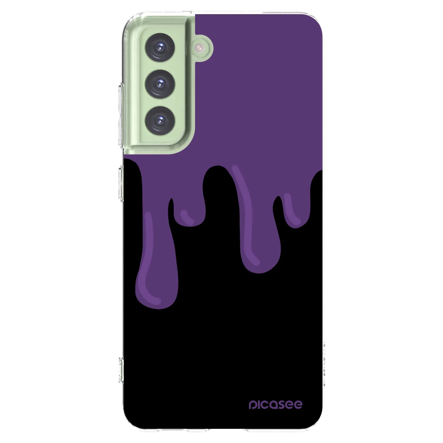 Picasee átlátszó szilikon tok az alábbi mobiltelefonokra Samsung Galaxy S21 FE 5G - Purple spooky