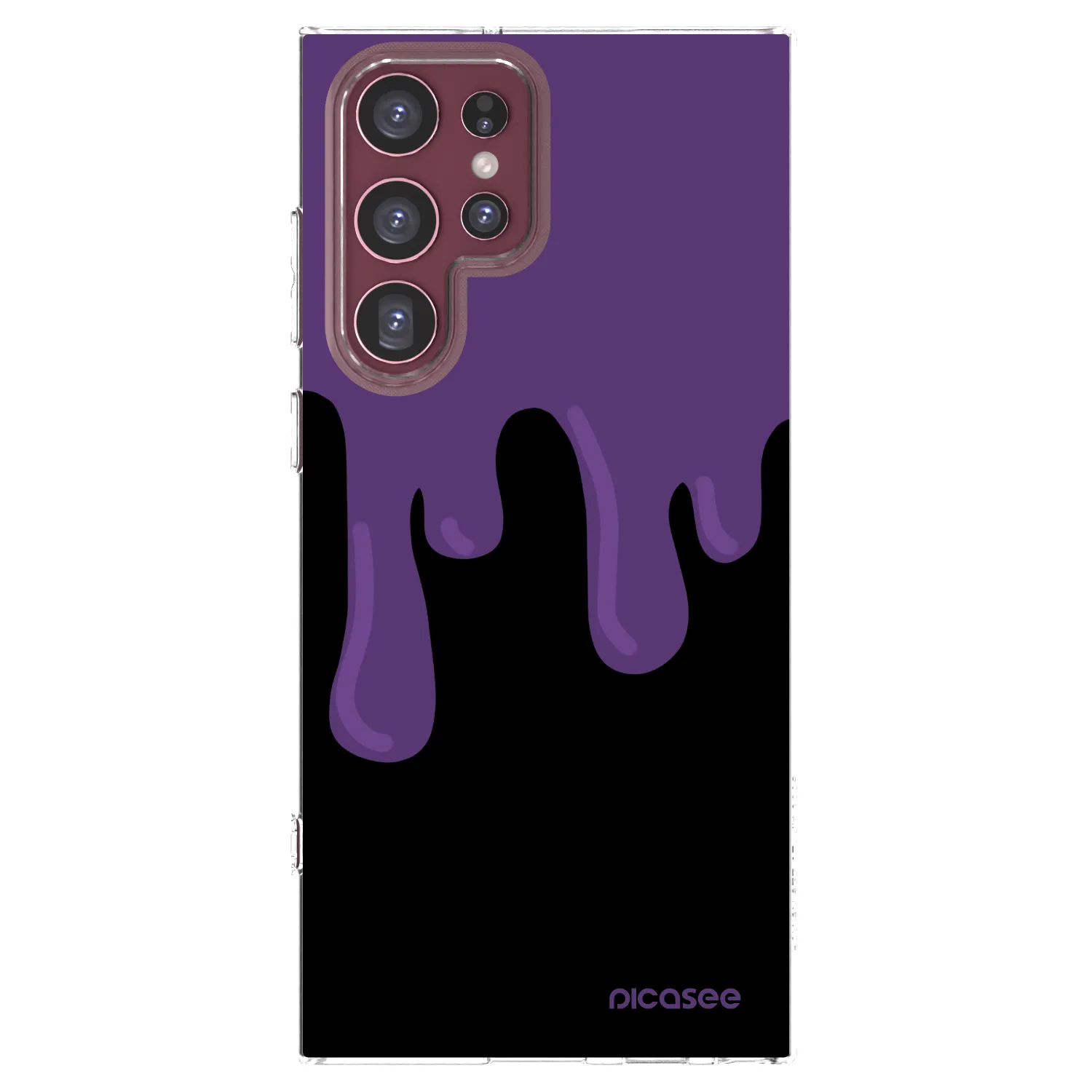 Picasee átlátszó szilikon tok az alábbi mobiltelefonokra Samsung Galaxy S22 Ultra 5G - Purple spooky