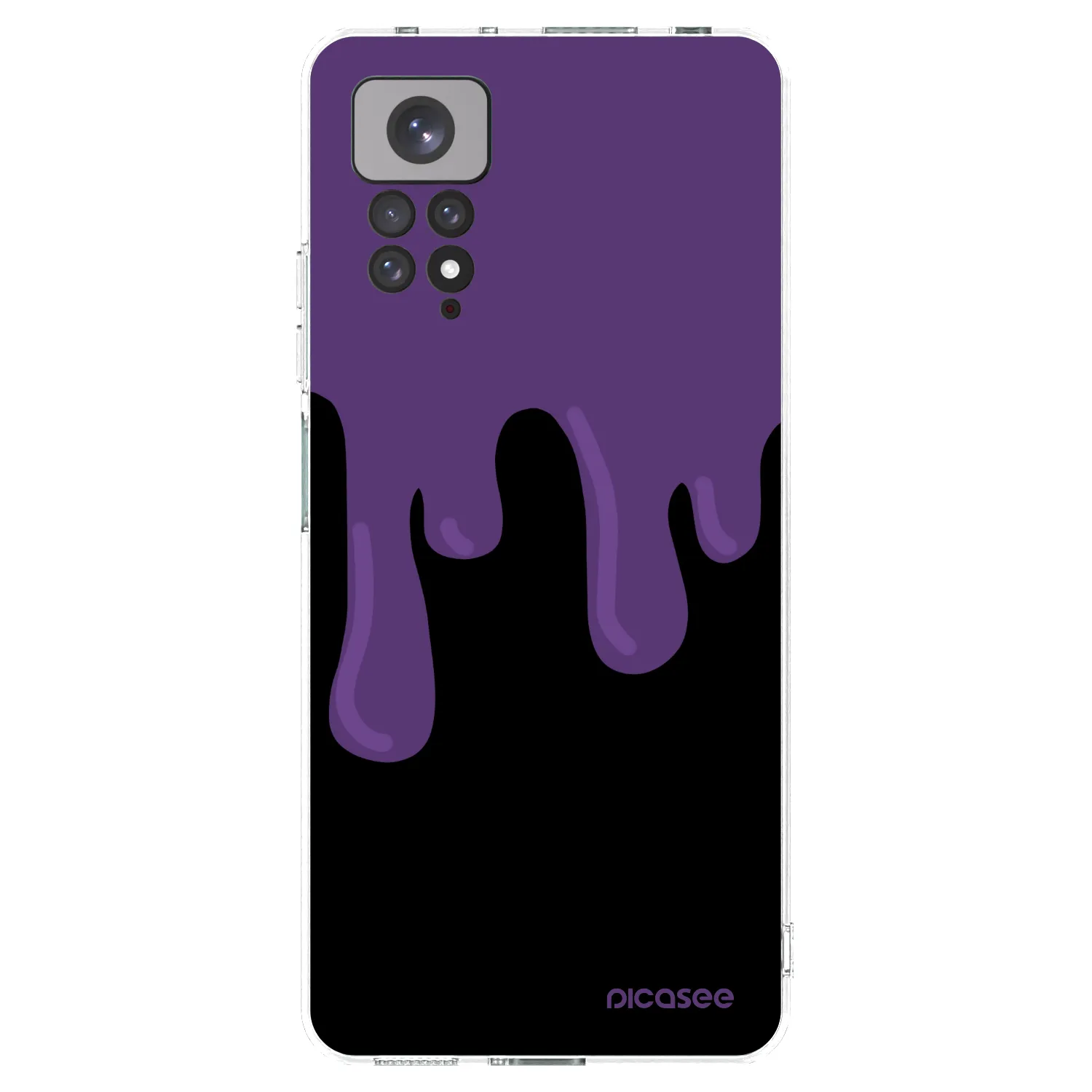 Picasee átlátszó szilikon tok az alábbi mobiltelefonokra Xiaomi Redmi Note 11 - Purple spooky