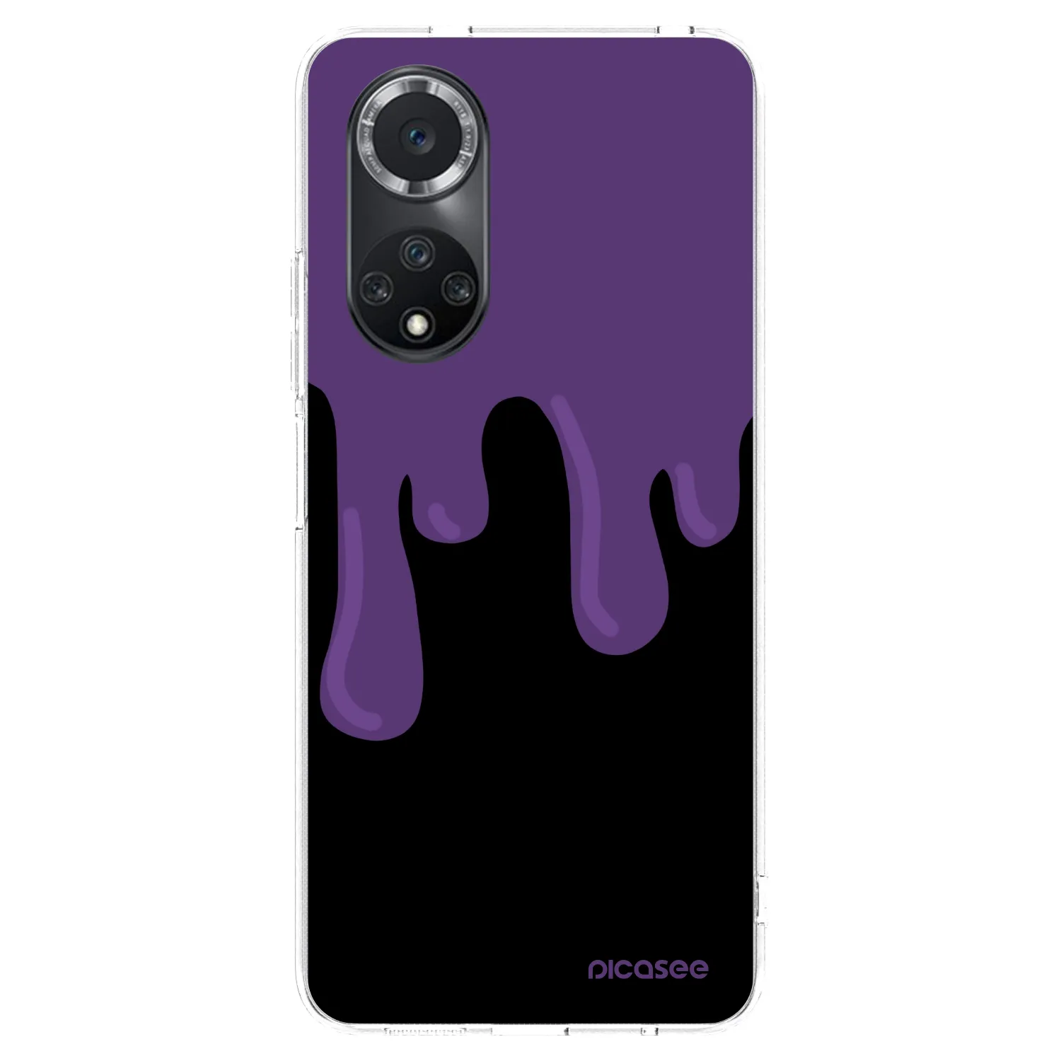 Picasee átlátszó szilikon tok az alábbi mobiltelefonokra Huawei Nova 9 SE - Purple spooky