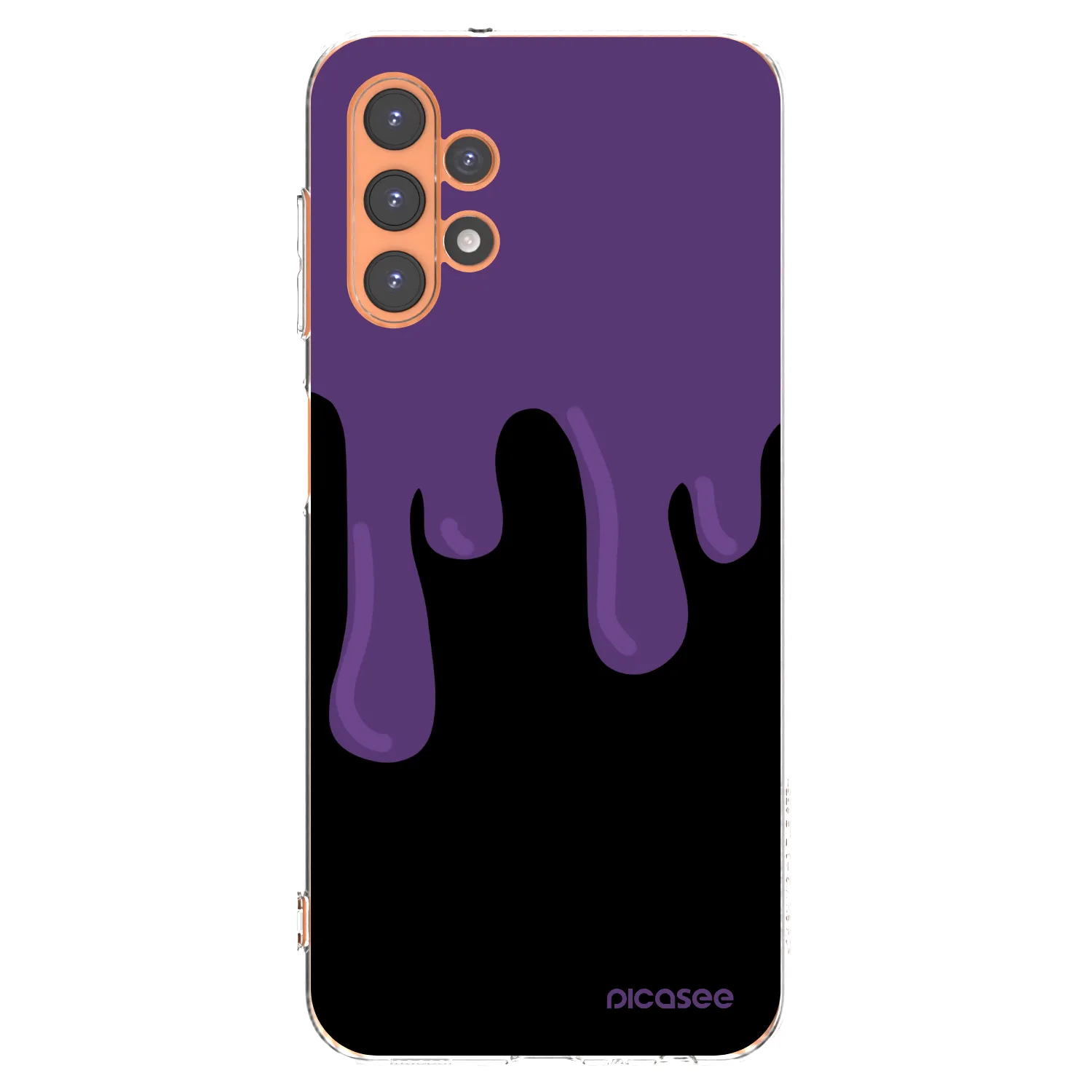 Picasee átlátszó szilikon tok az alábbi mobiltelefonokra Samsung Galaxy A13 4G A135 - Purple spooky