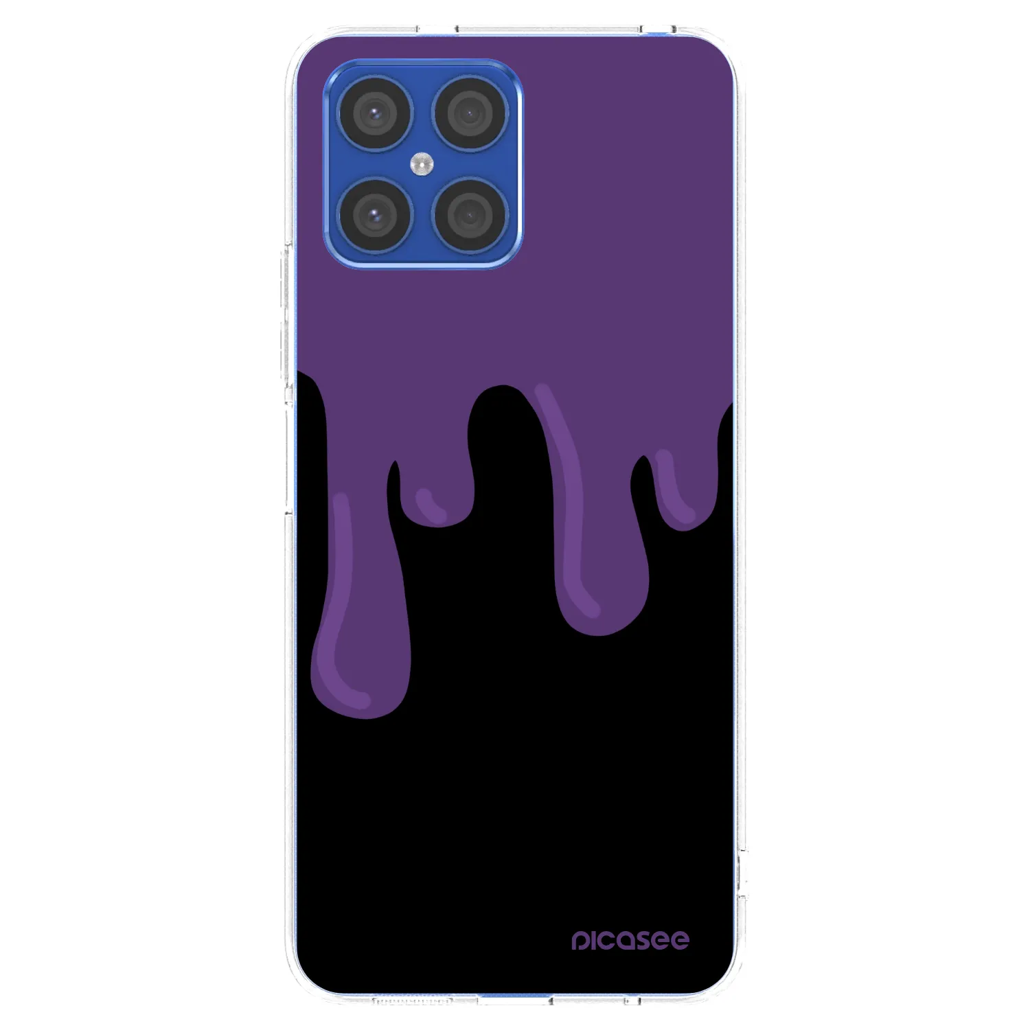 Picasee átlátszó szilikon tok az alábbi mobiltelefonokra Honor X8 4G - Purple spooky