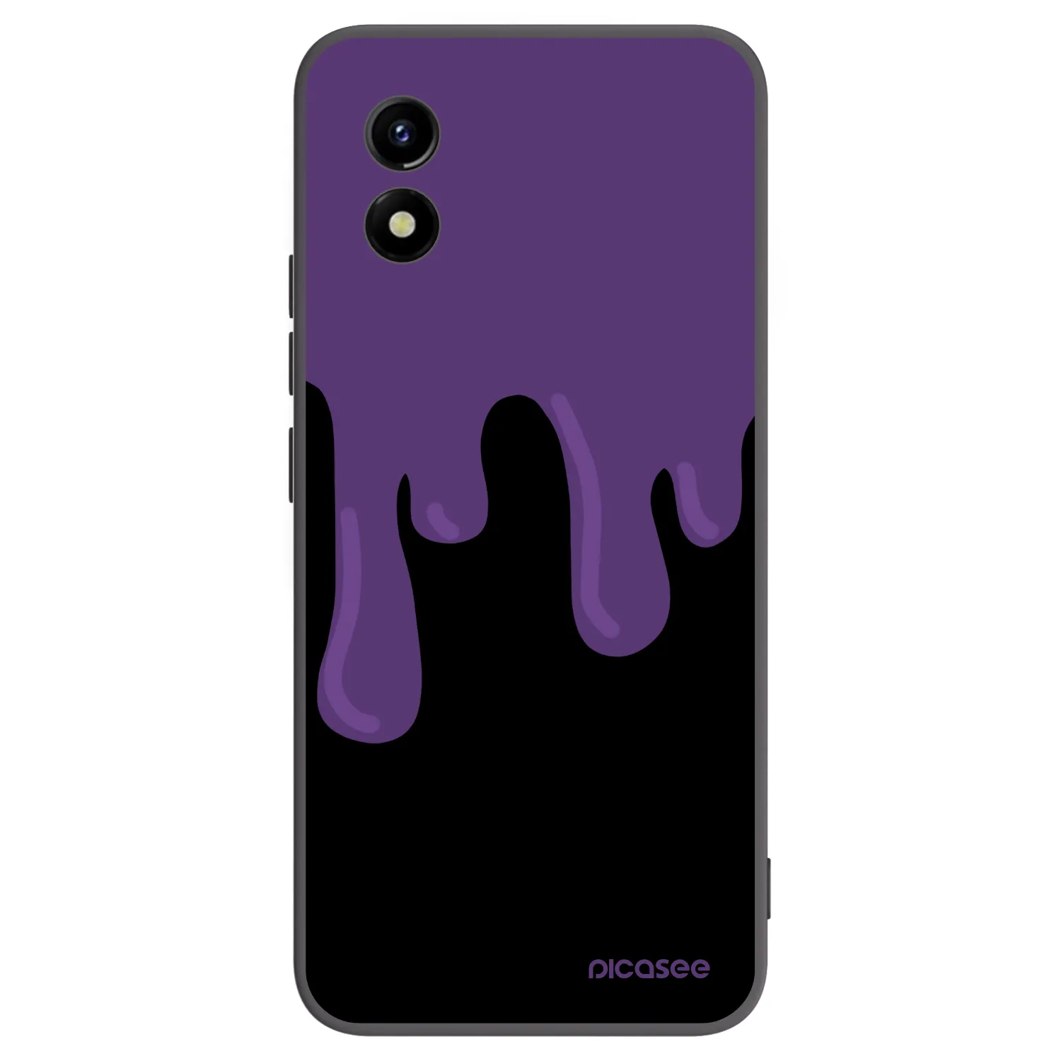 Picasee fekete szilikon tok az alábbi mobiltelefonokra Vivo Y01 - Purple spooky