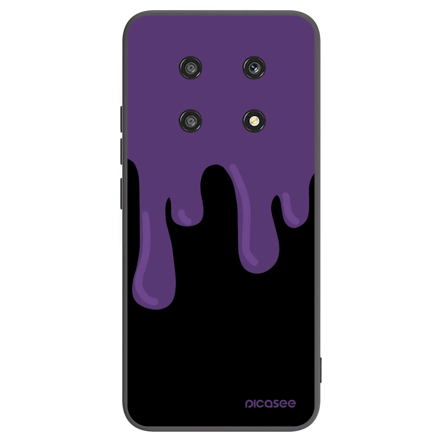 Picasee fekete szilikon tok az alábbi mobiltelefonokra Honor Magic4 Lite 5G - Purple spooky