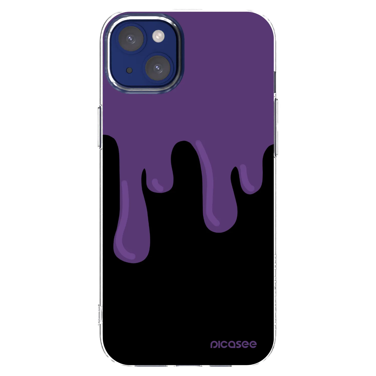 Picasee átlátszó szilikon tok az alábbi mobiltelefonokra Apple iPhone 14 Plus - Purple spooky