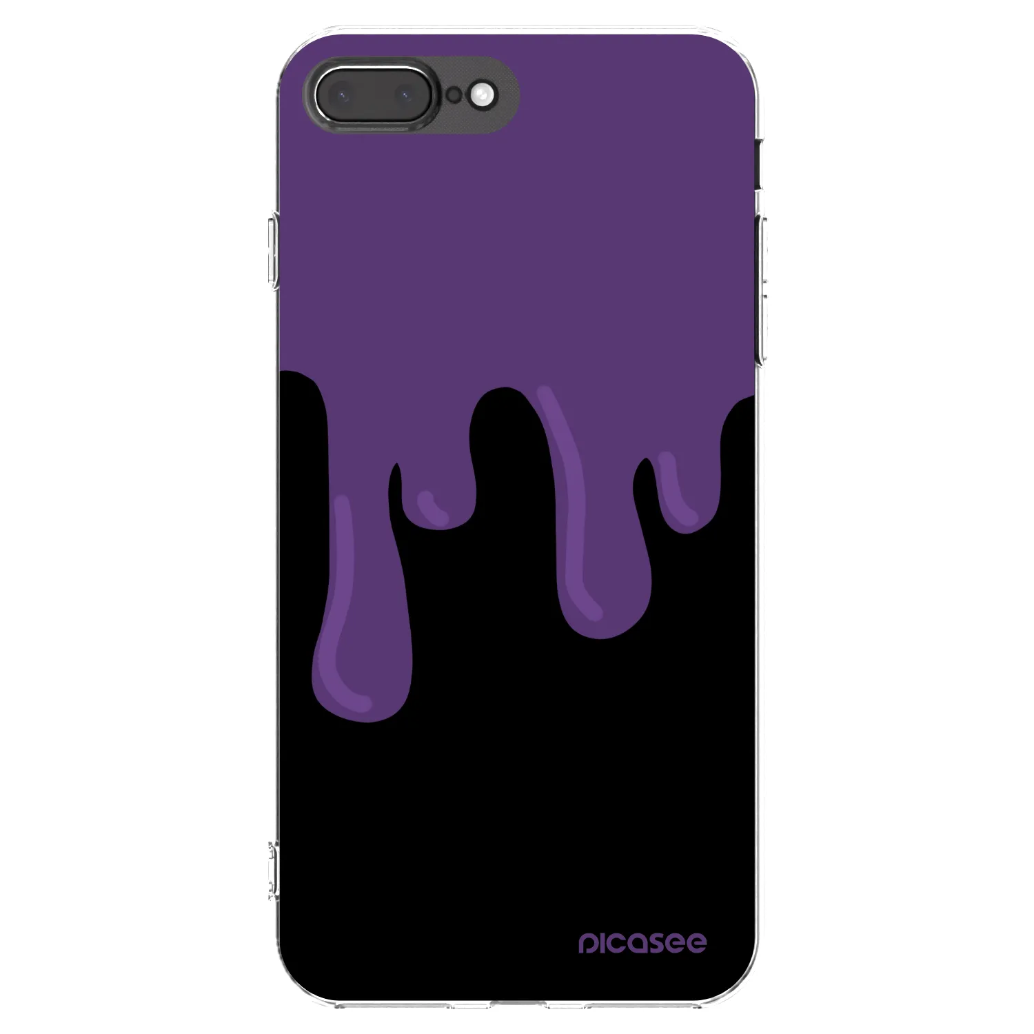 Picasee átlátszó szilikon tok az alábbi mobiltelefonokra Apple iPhone 8 Plus - Purple spooky