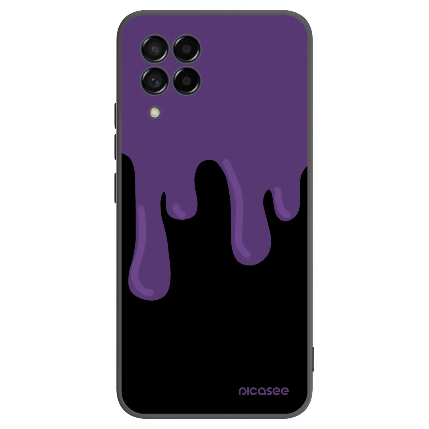 Picasee fekete szilikon tok az alábbi mobiltelefonokra Samsung Galaxy M53 5G - Purple spooky