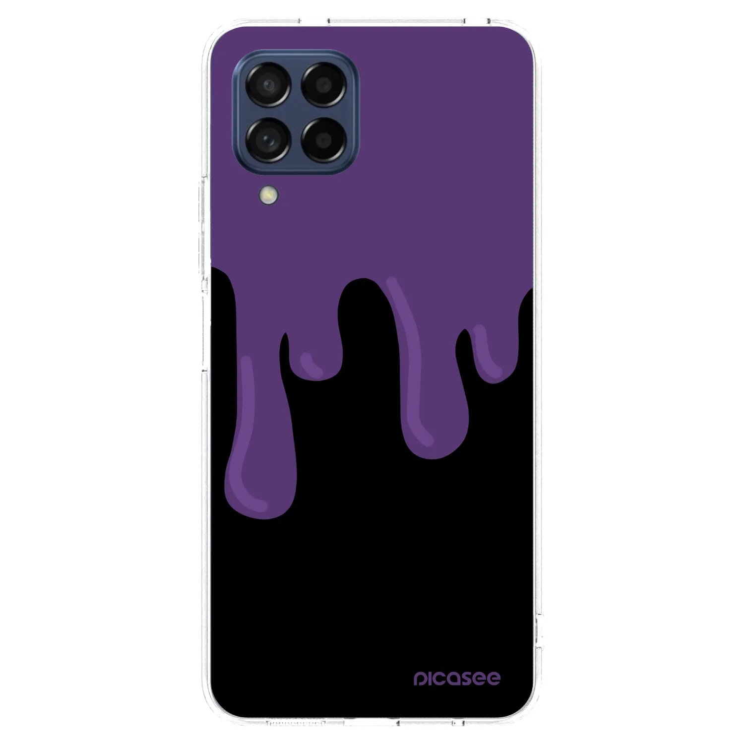 Picasee átlátszó szilikon tok az alábbi mobiltelefonokra Samsung Galaxy M53 5G - Purple spooky