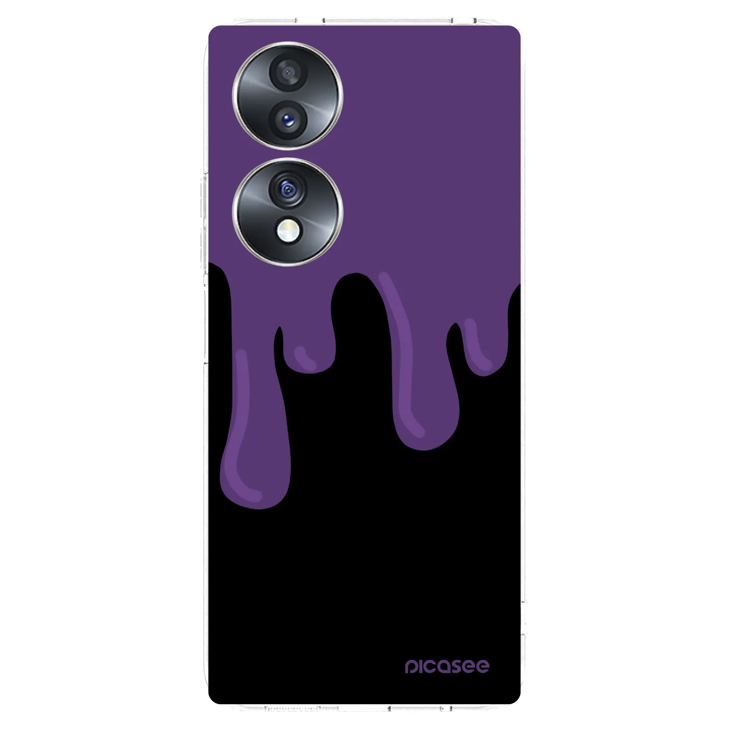 Picasee átlátszó szilikon tok az alábbi mobiltelefonokra Honor 70 - Purple spooky