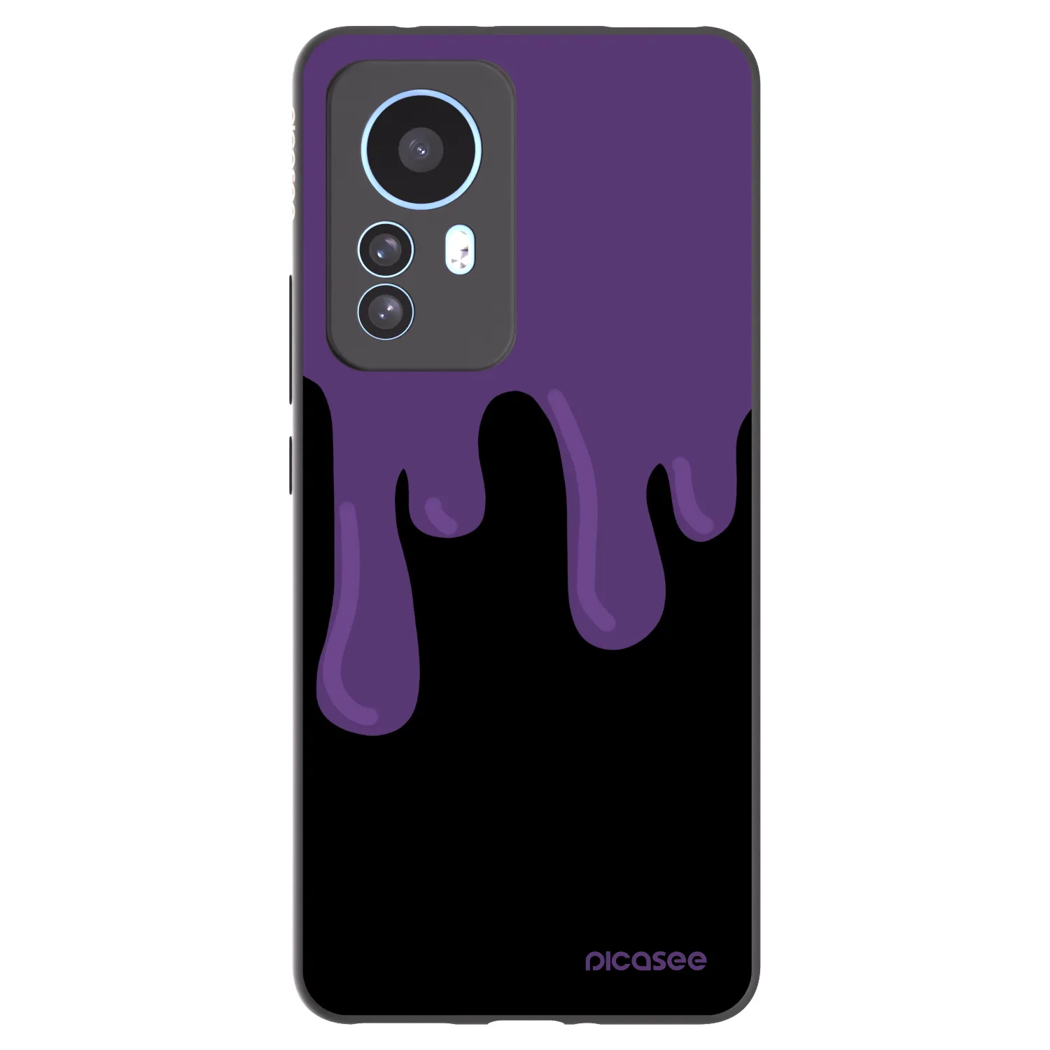 Picasee fekete szilikon tok az alábbi mobiltelefonokra Xiaomi 12T Pro - Purple spooky