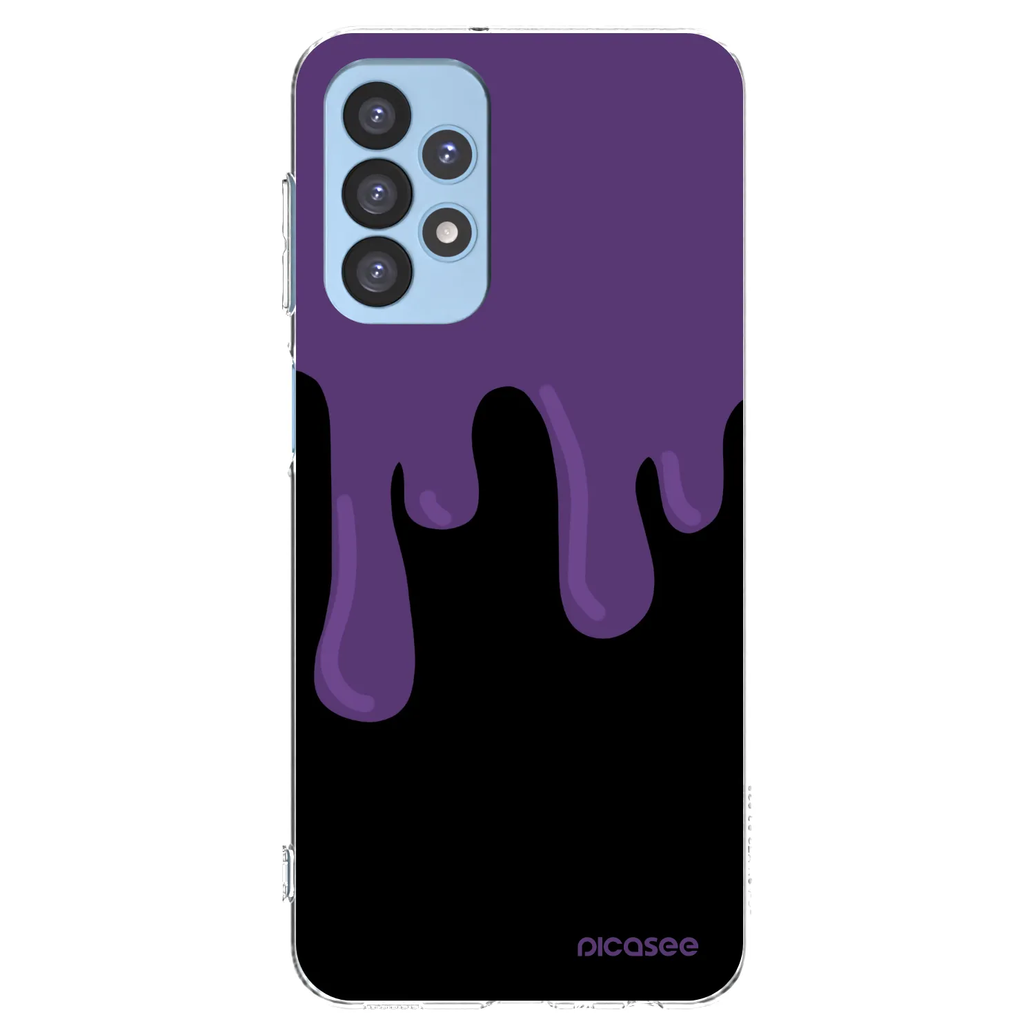Picasee átlátszó szilikon tok az alábbi mobiltelefonokra Samsung Galaxy A23 A235F 4G - Purple spooky