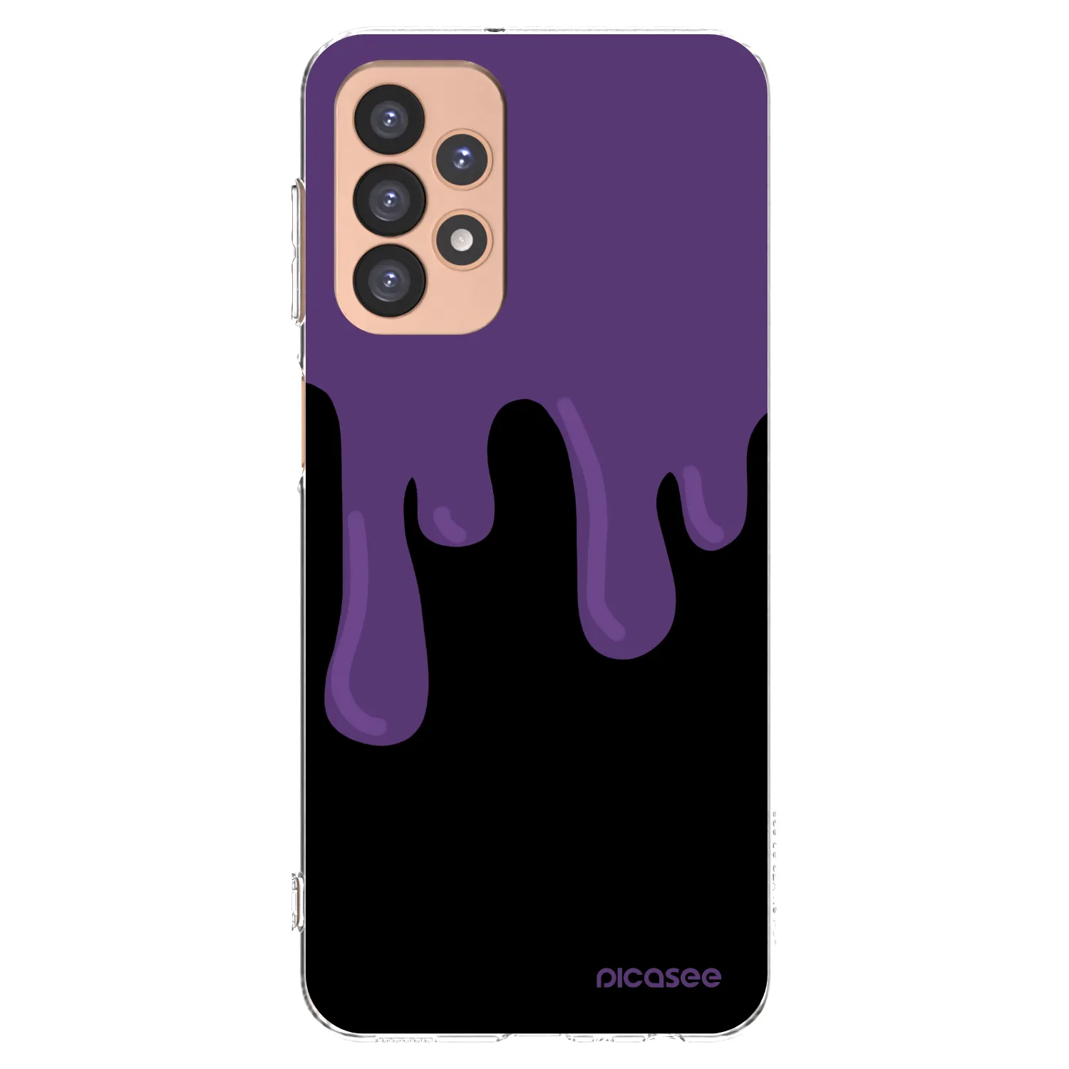 Picasee átlátszó szilikon tok az alábbi mobiltelefonokra Samsung Galaxy A23 A236B 5G - Purple spooky